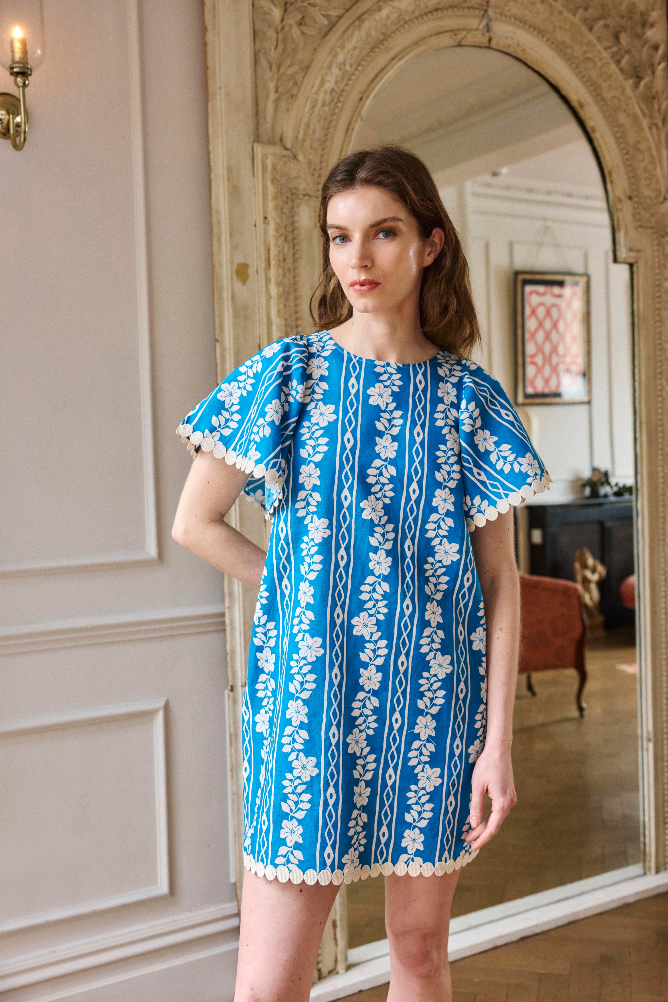 Blue Trellis Dress
