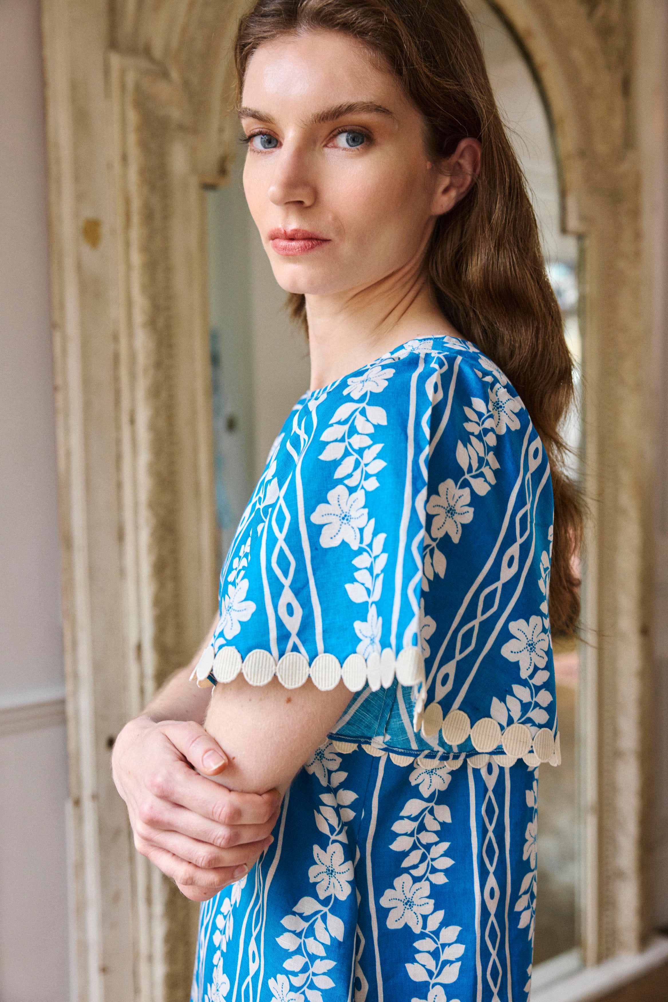 Blue Trellis Dress