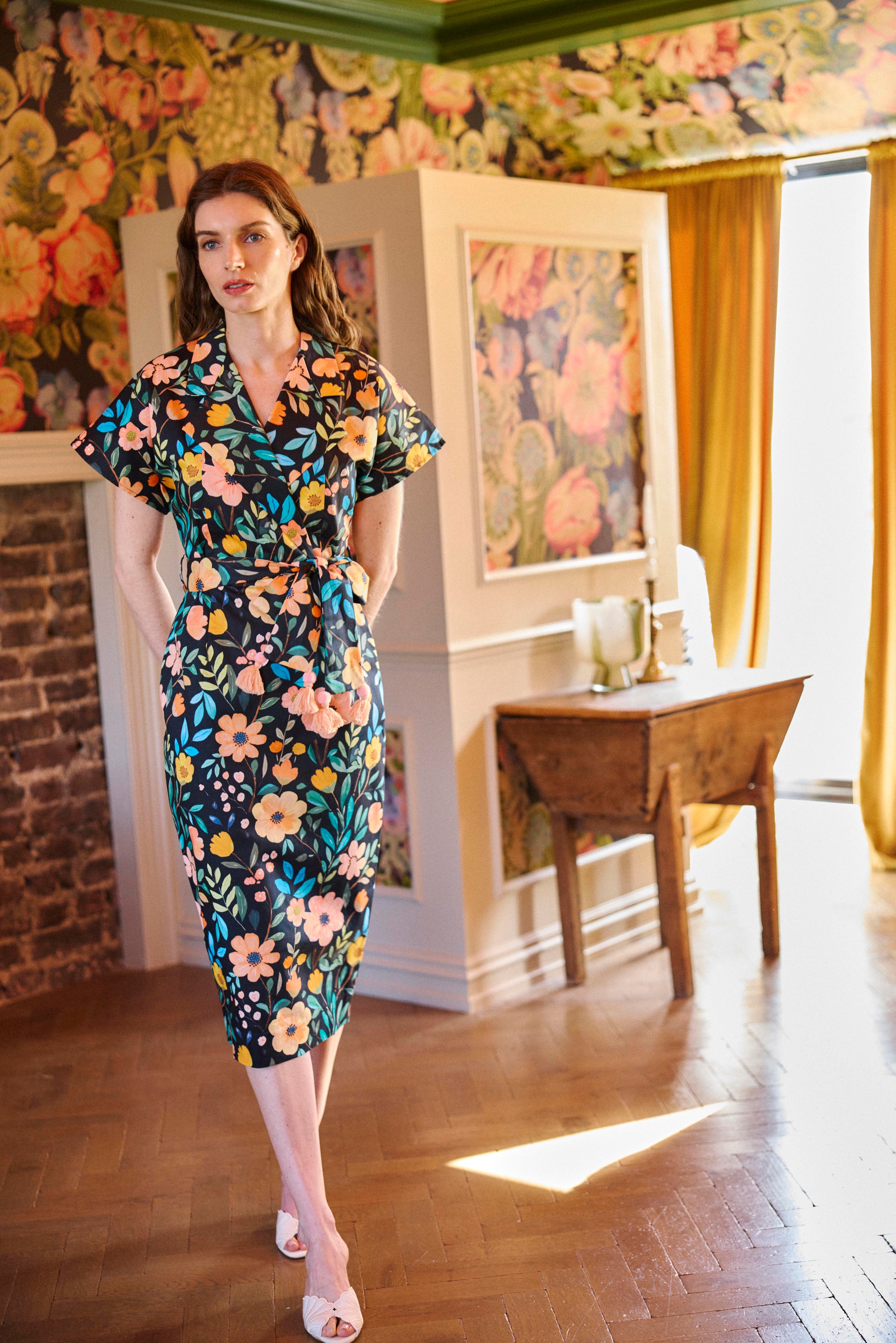 Black Bouquet Dress