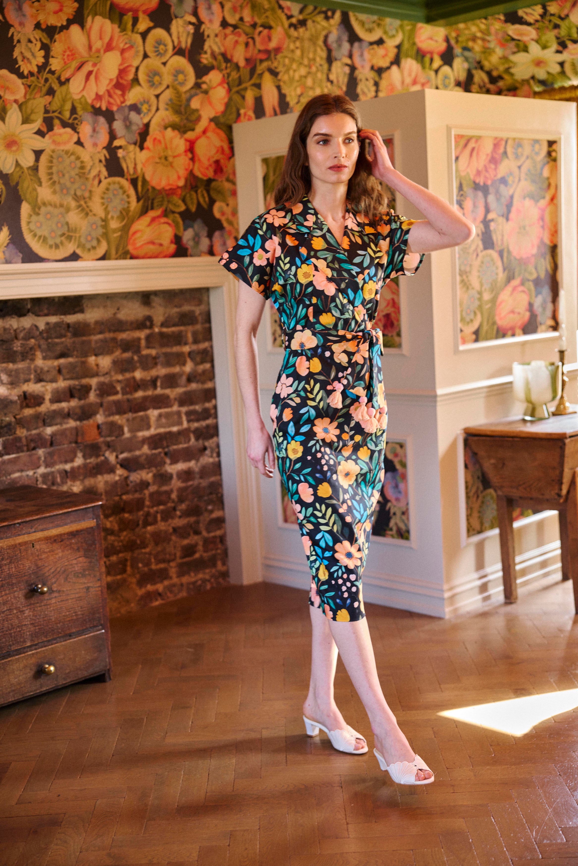 Black Bouquet Dress