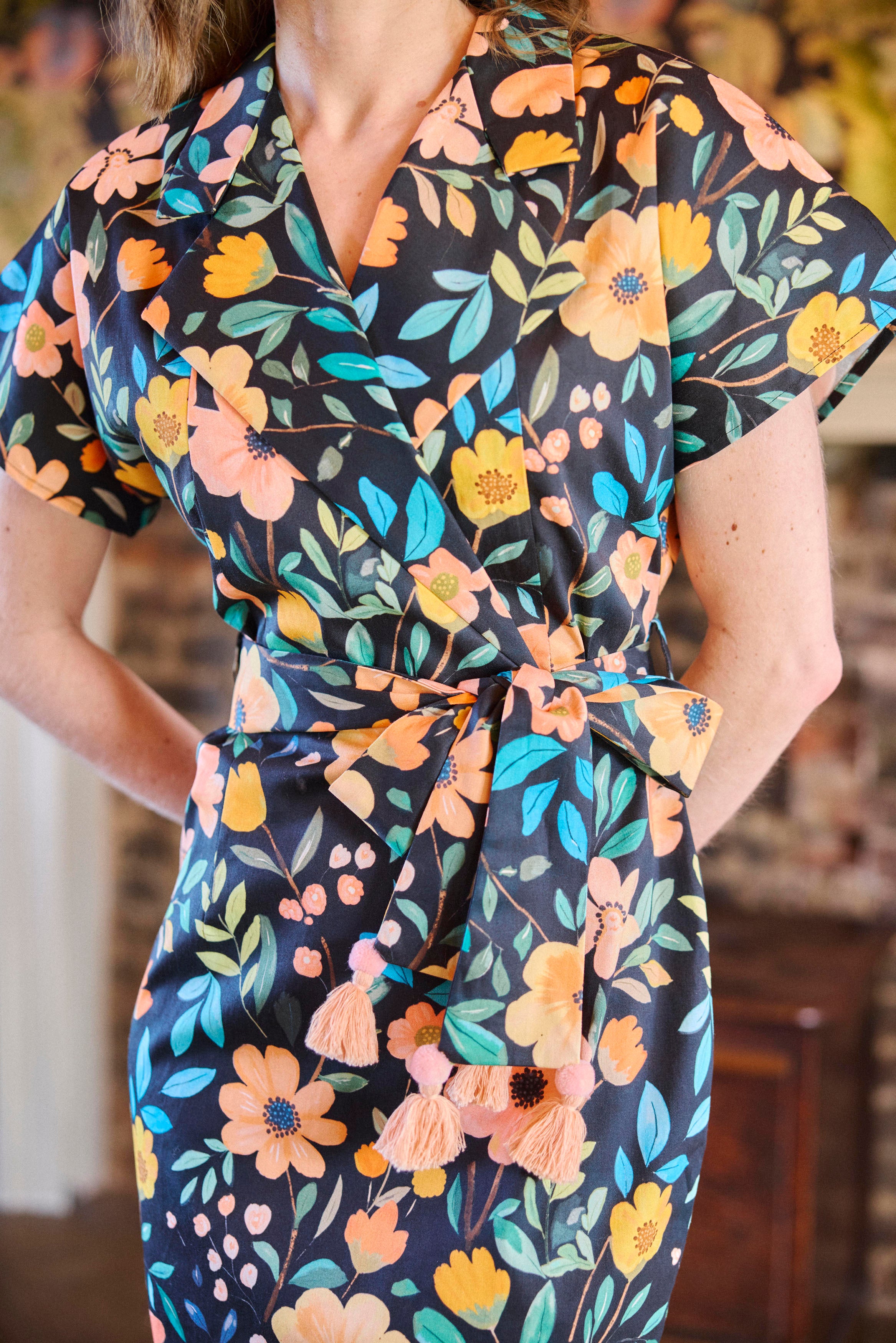Black Bouquet Dress