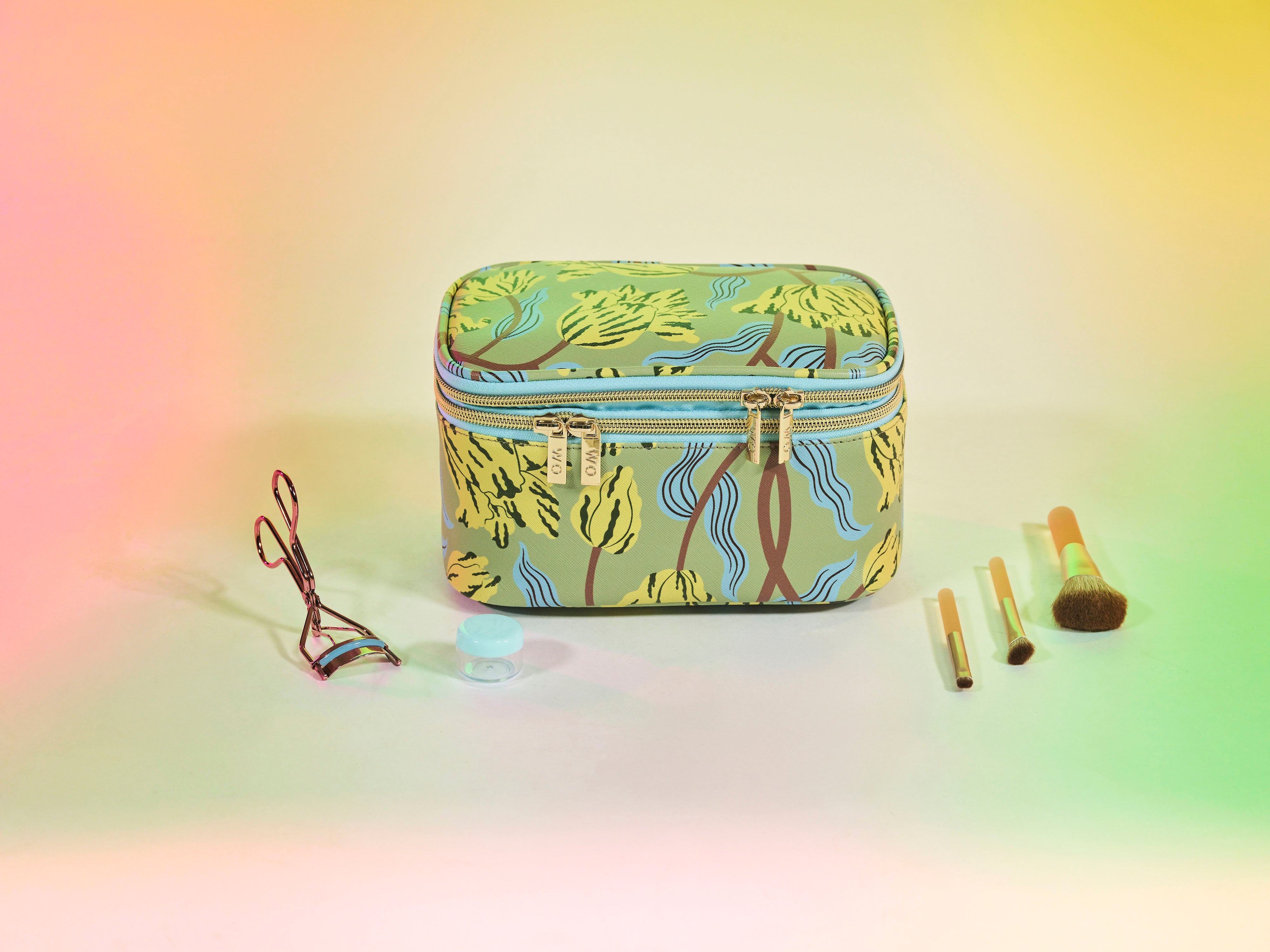 Yellow Tulips Cosmetics Case