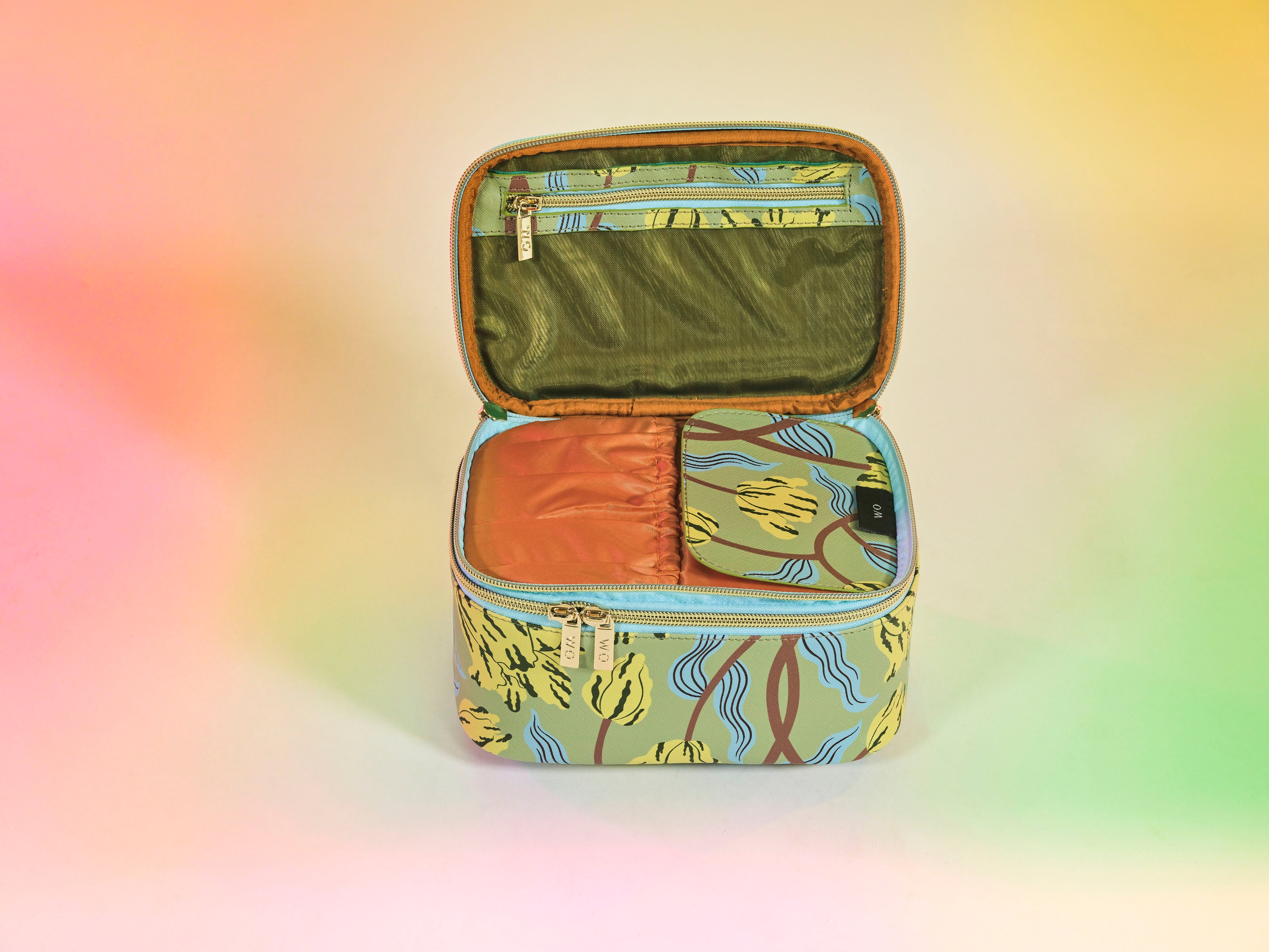 Yellow Tulips Cosmetics Case