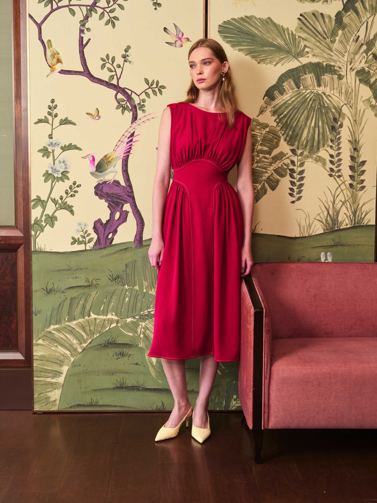 Fountain Red Dress