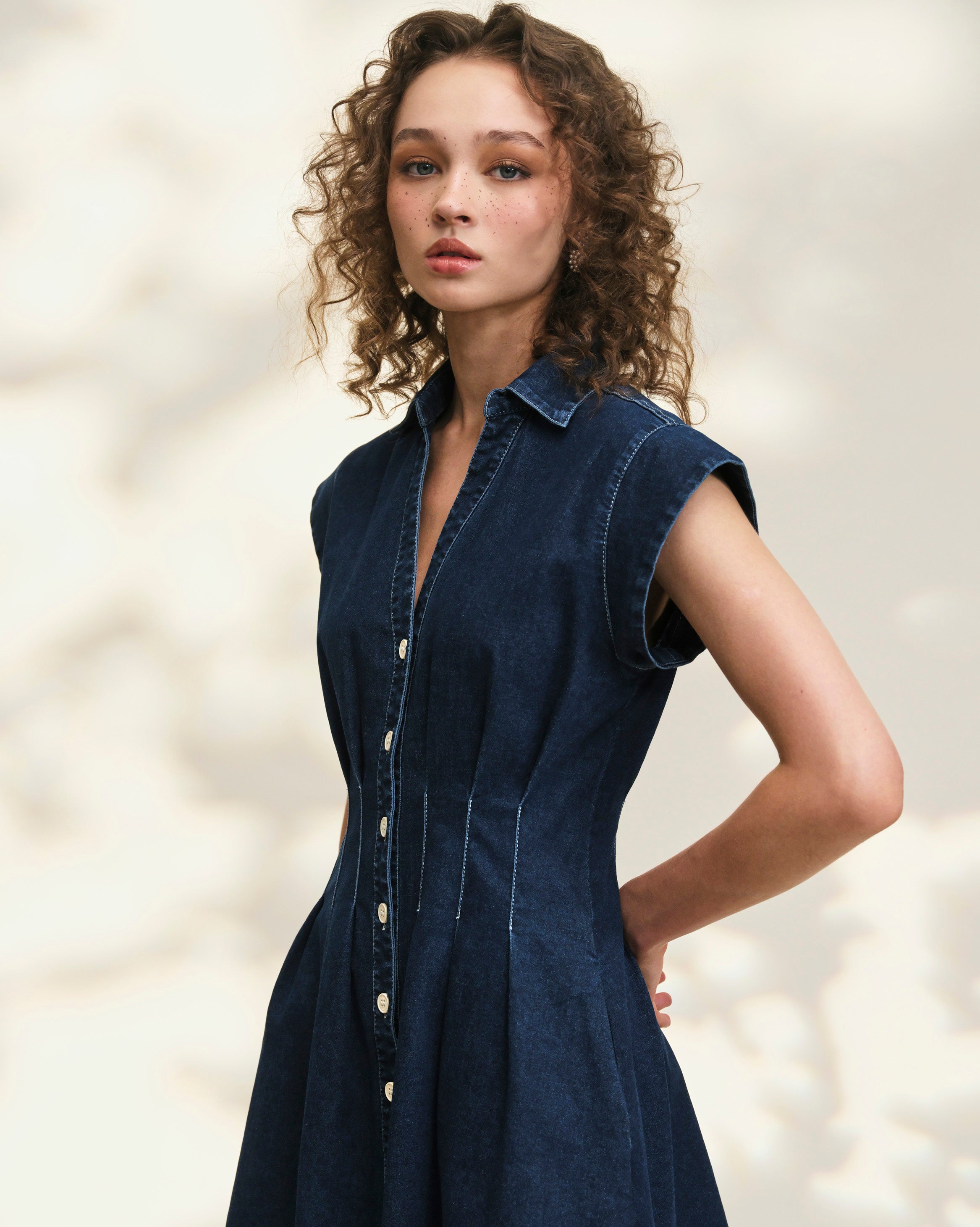 Sunrays Dark Denim Dress
