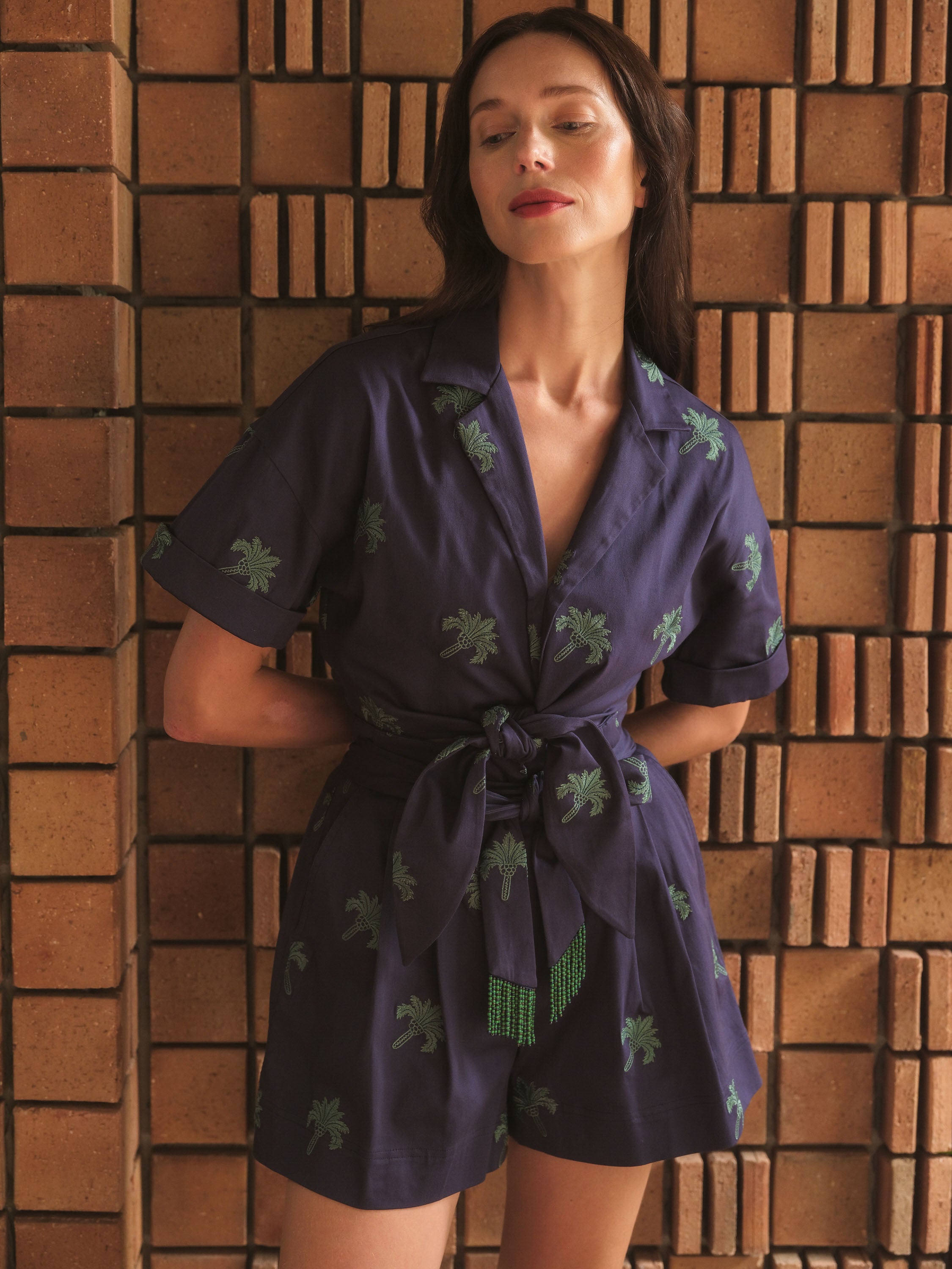 Blue Palm Shirt