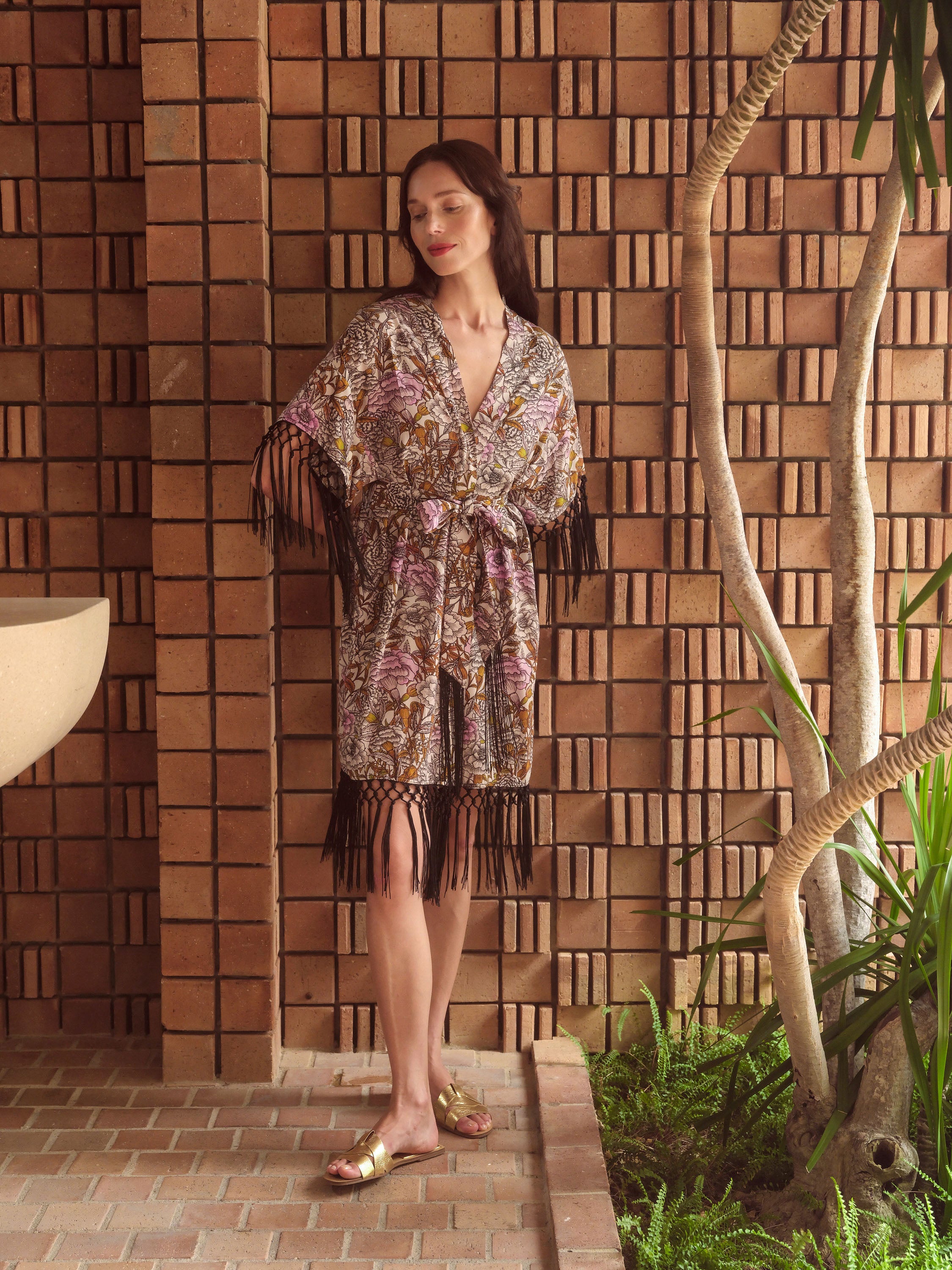 Vintage Peony Kaftan