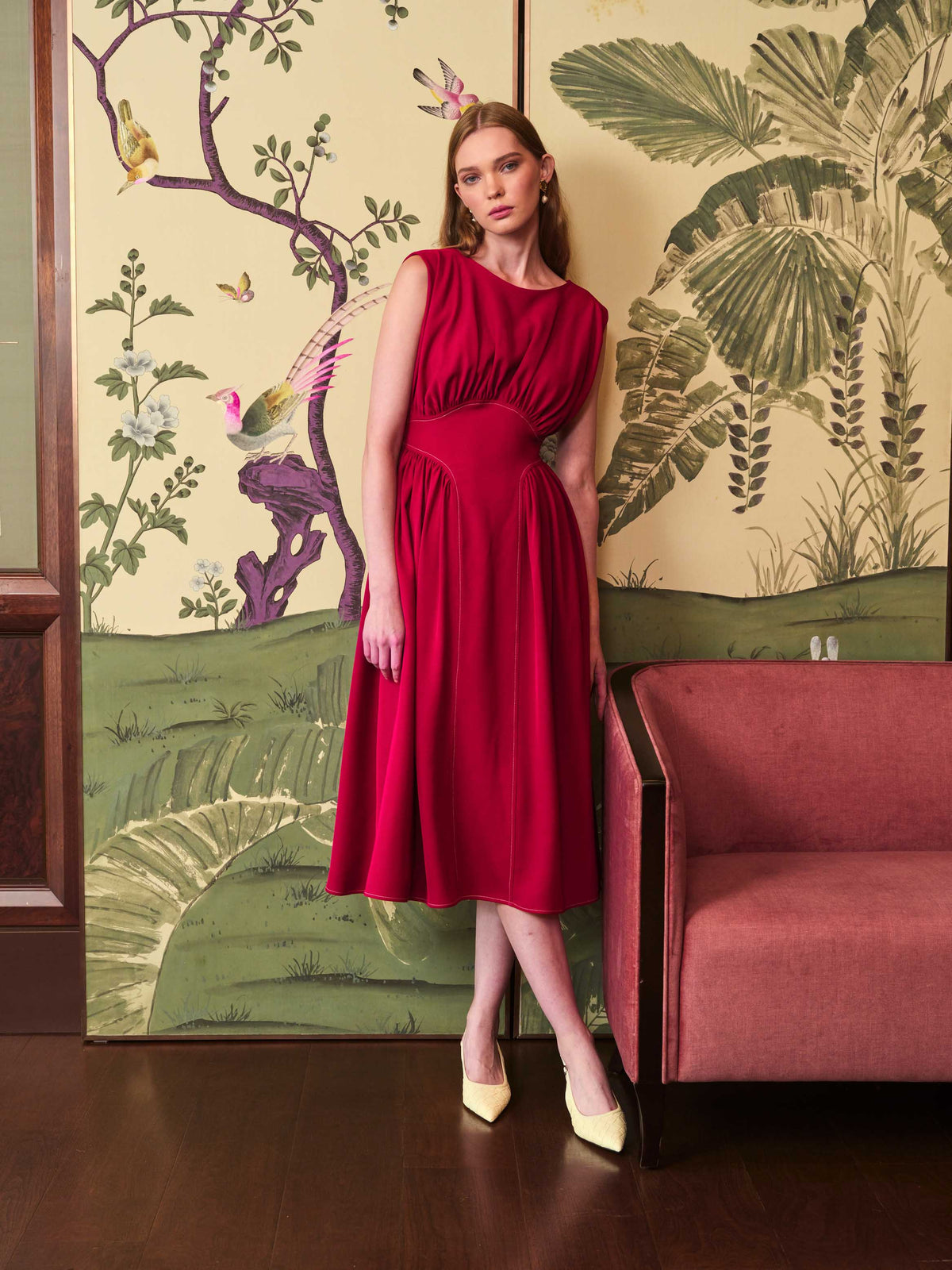 Fountain Red Dress