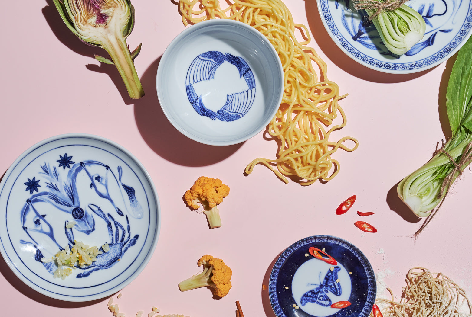 Rhinoceros Hornbill Rice Bowl Set