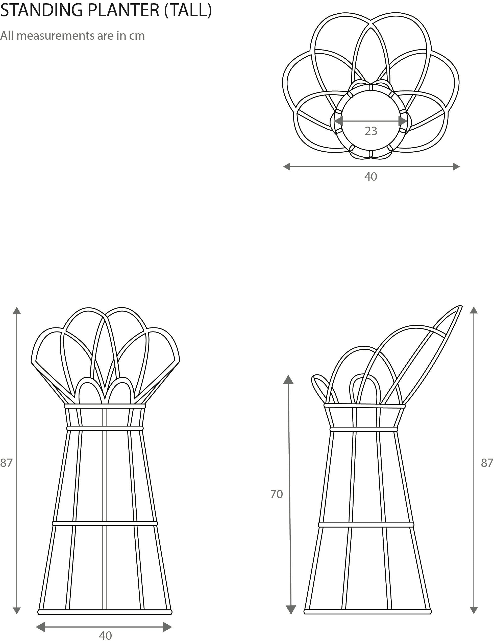 Standing Planter (Brown)