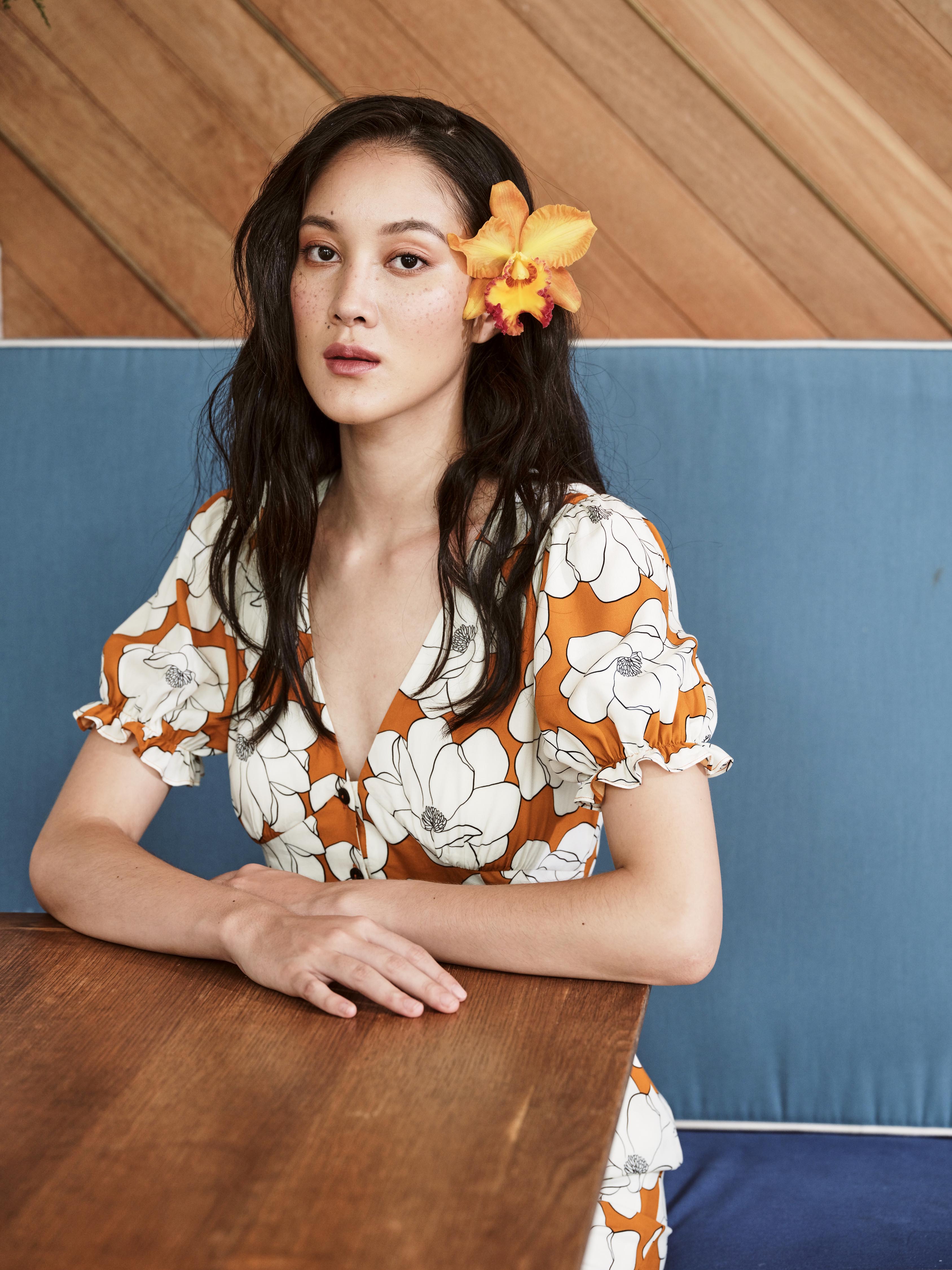 Yellow Peony Dress