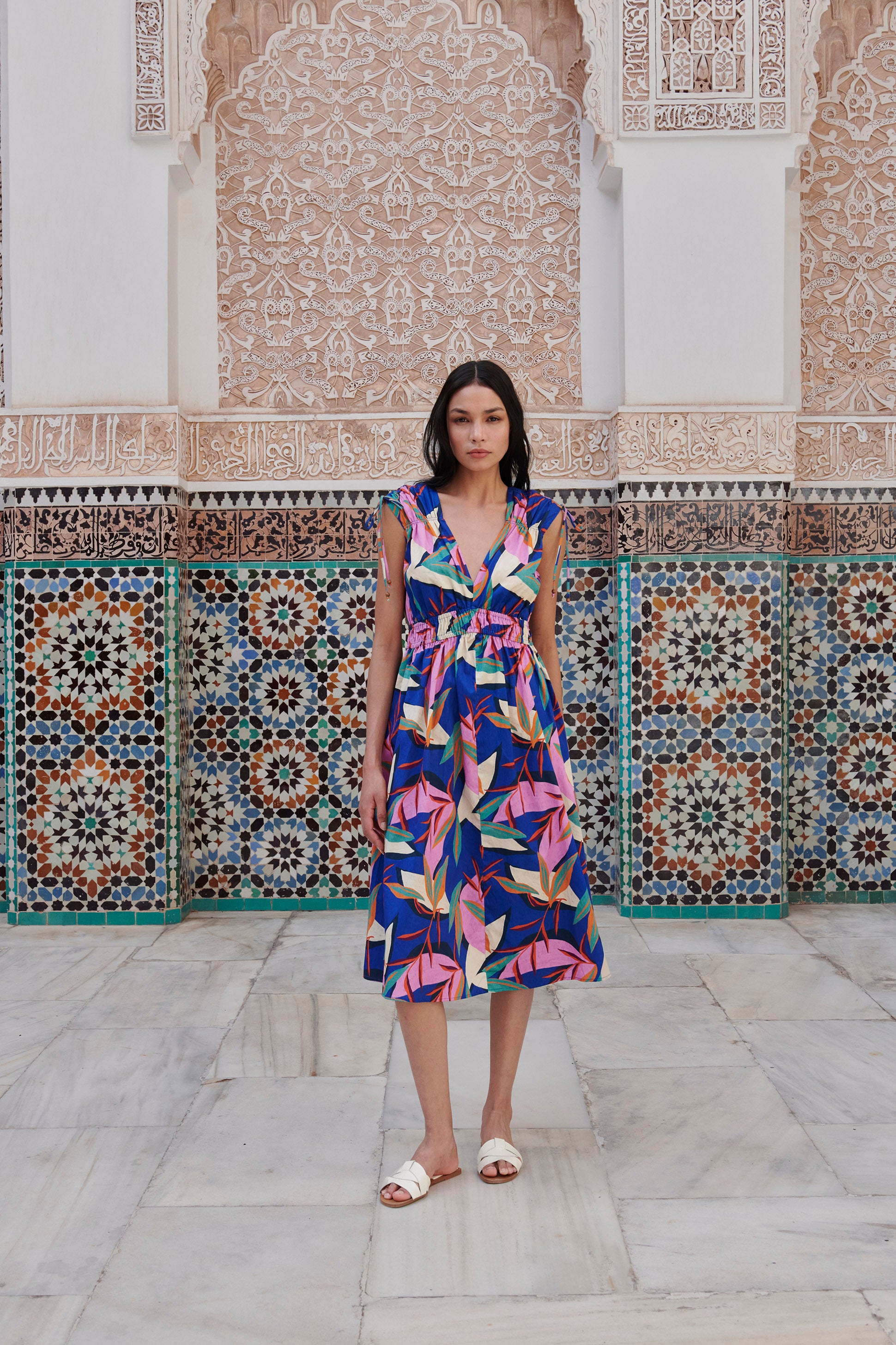 Blue Foliage Dress