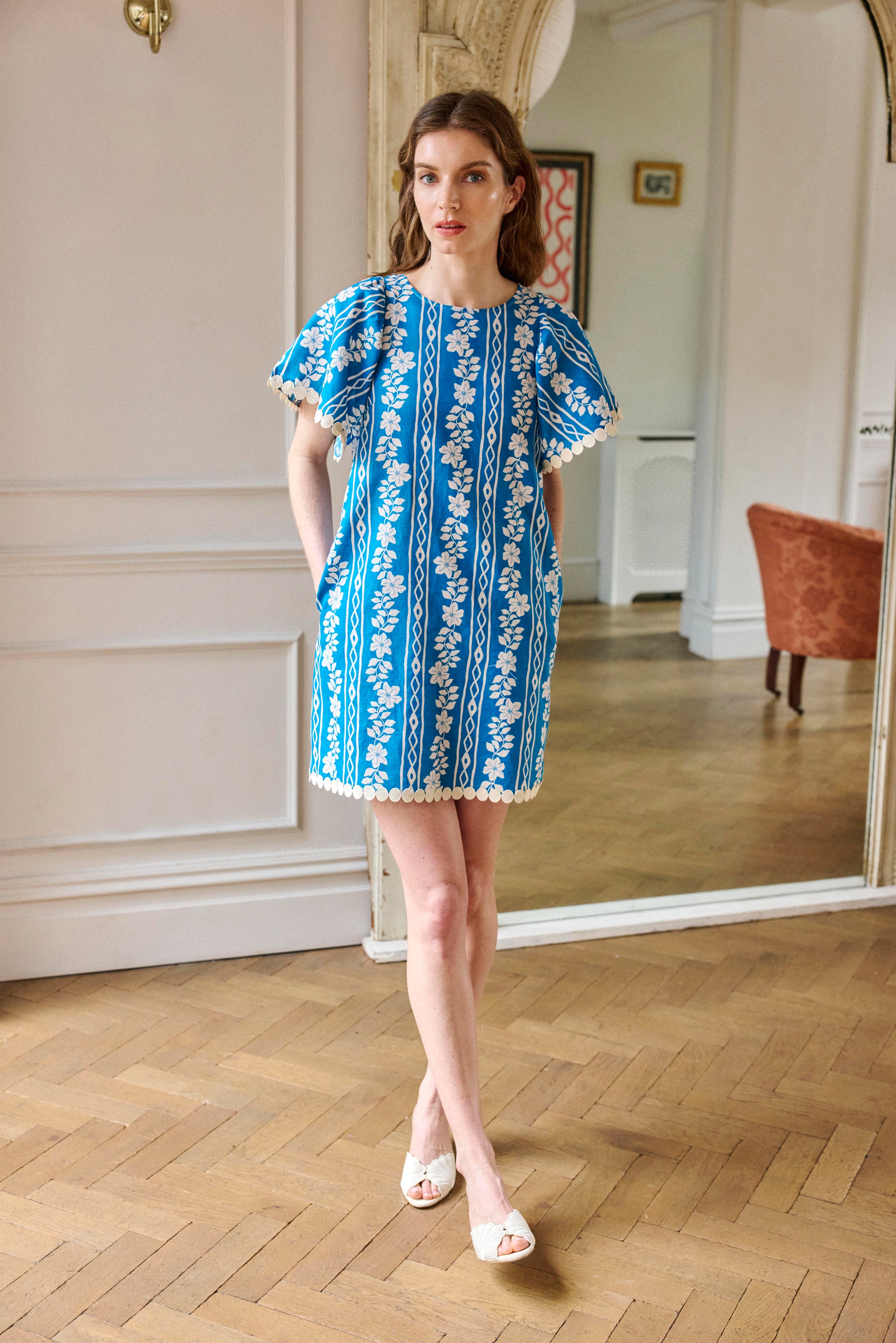Blue Trellis Dress