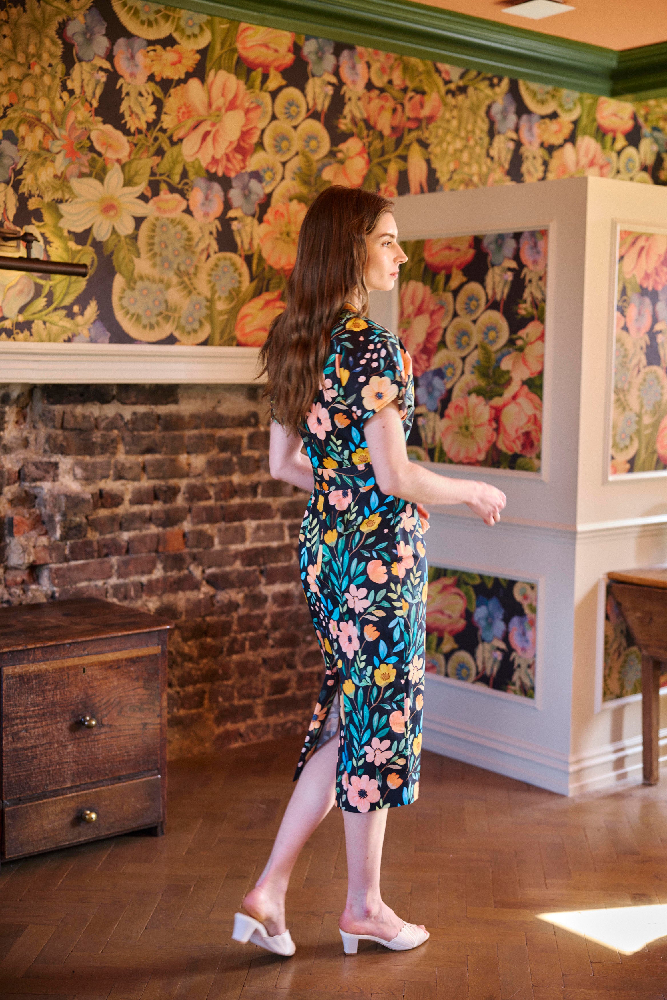 Black Bouquet Dress