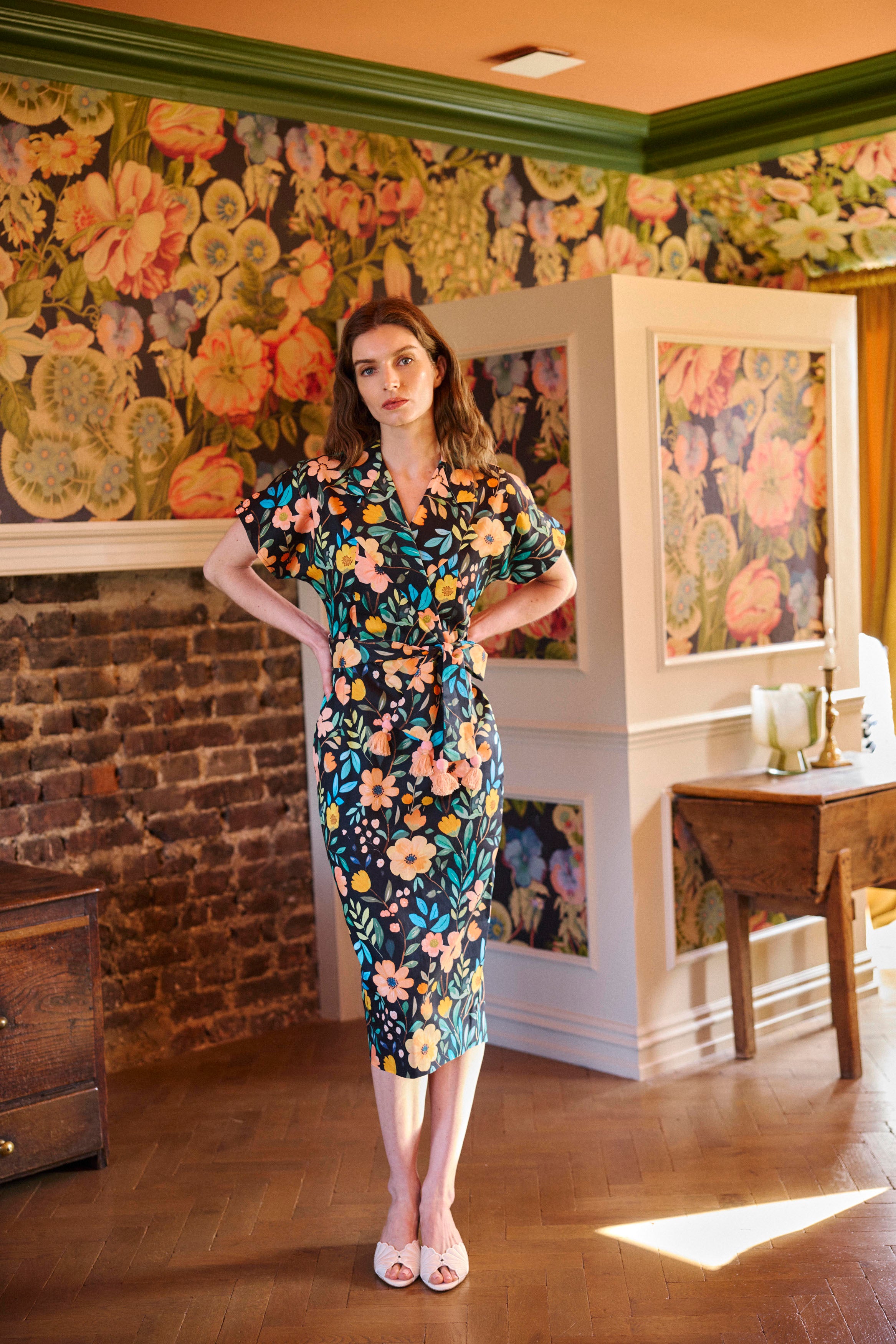 Black Bouquet Dress