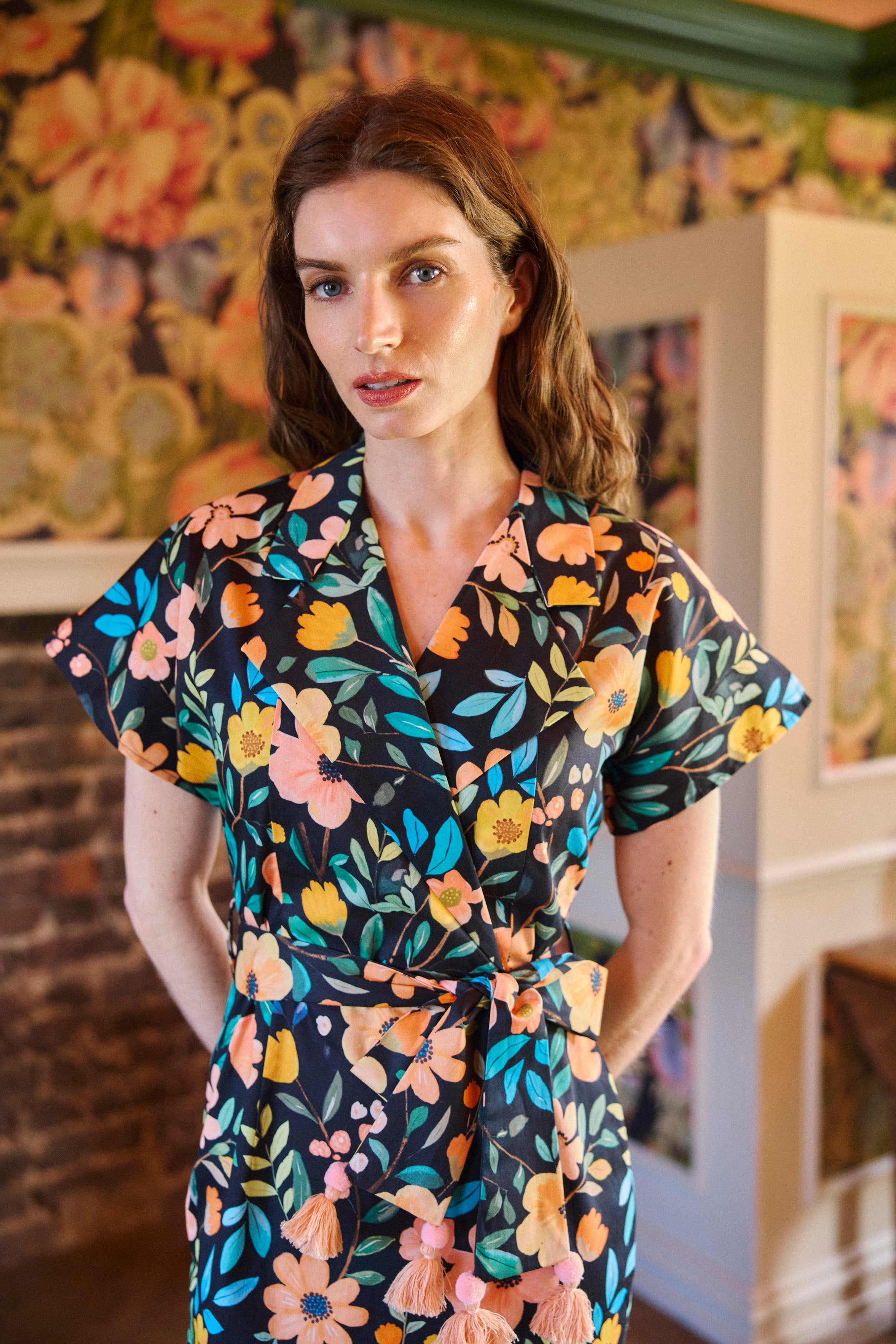 Black Bouquet Dress