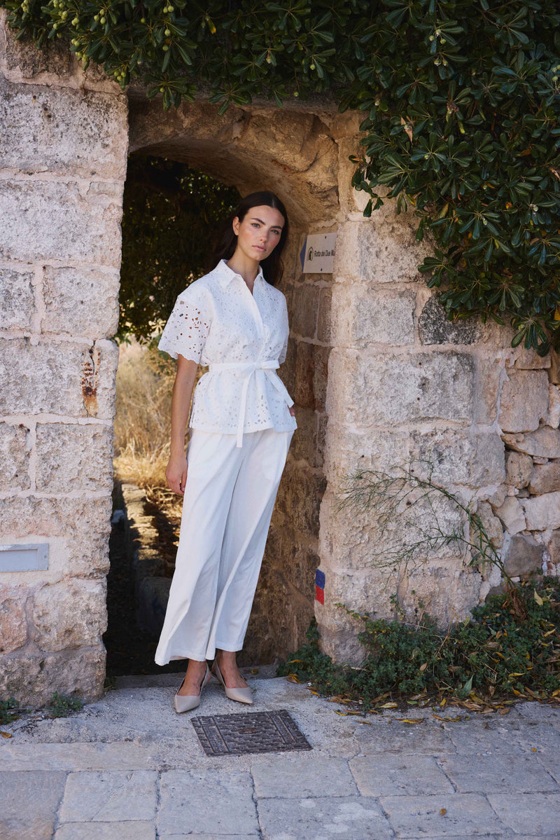 Porto Ercole Off White Pants