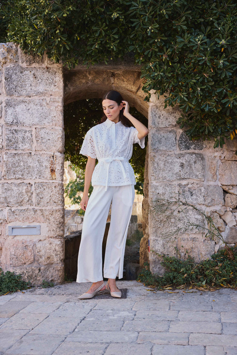 Porto Ercole Off White Pants
