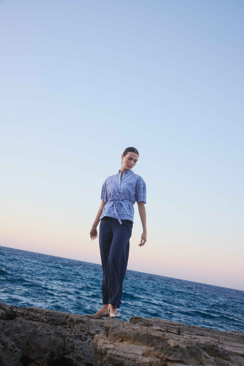 Porto Ercole Navy Pants