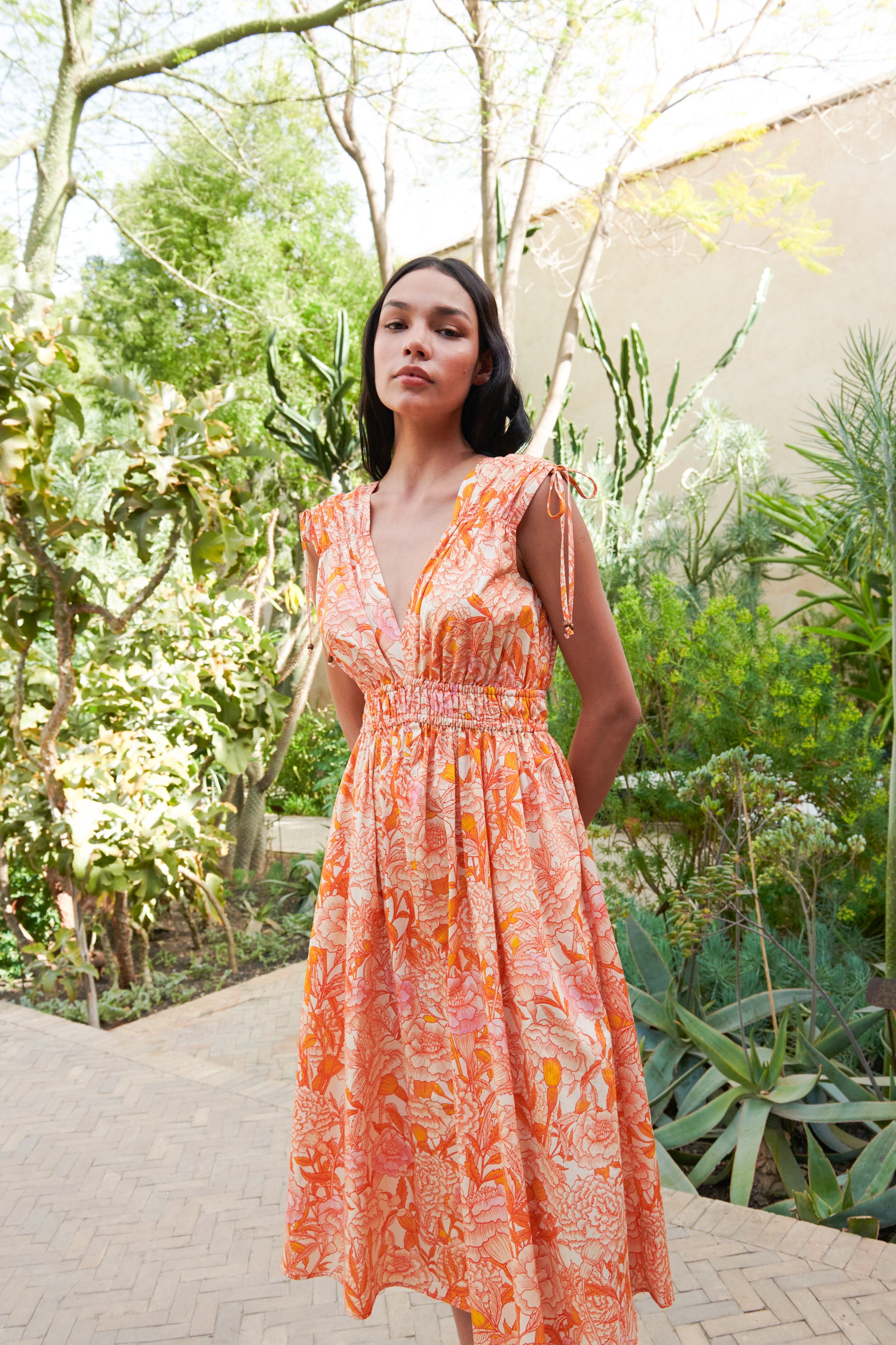 Vintage Peony Dress