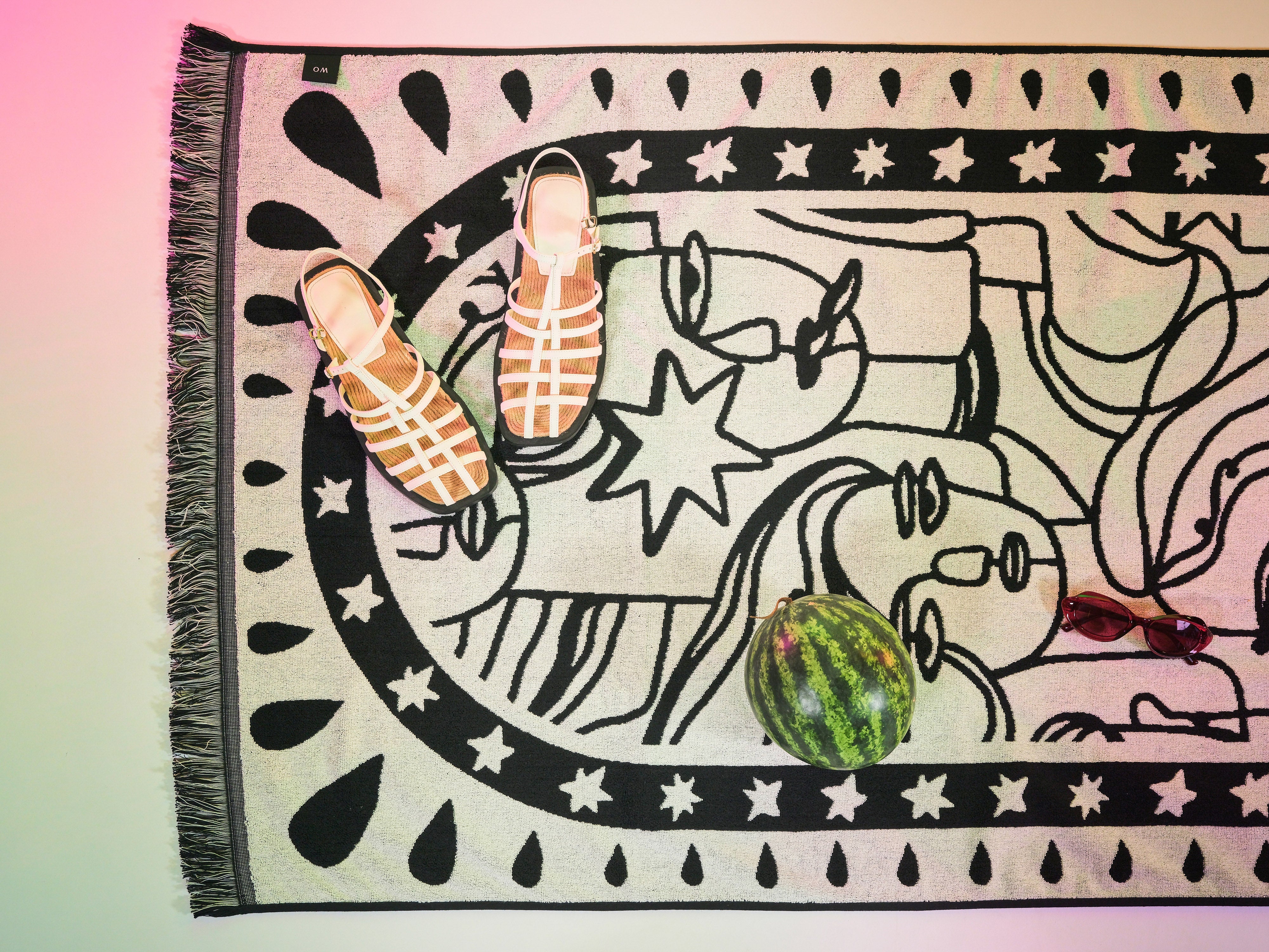 Black Stars In Her Eyes Towel