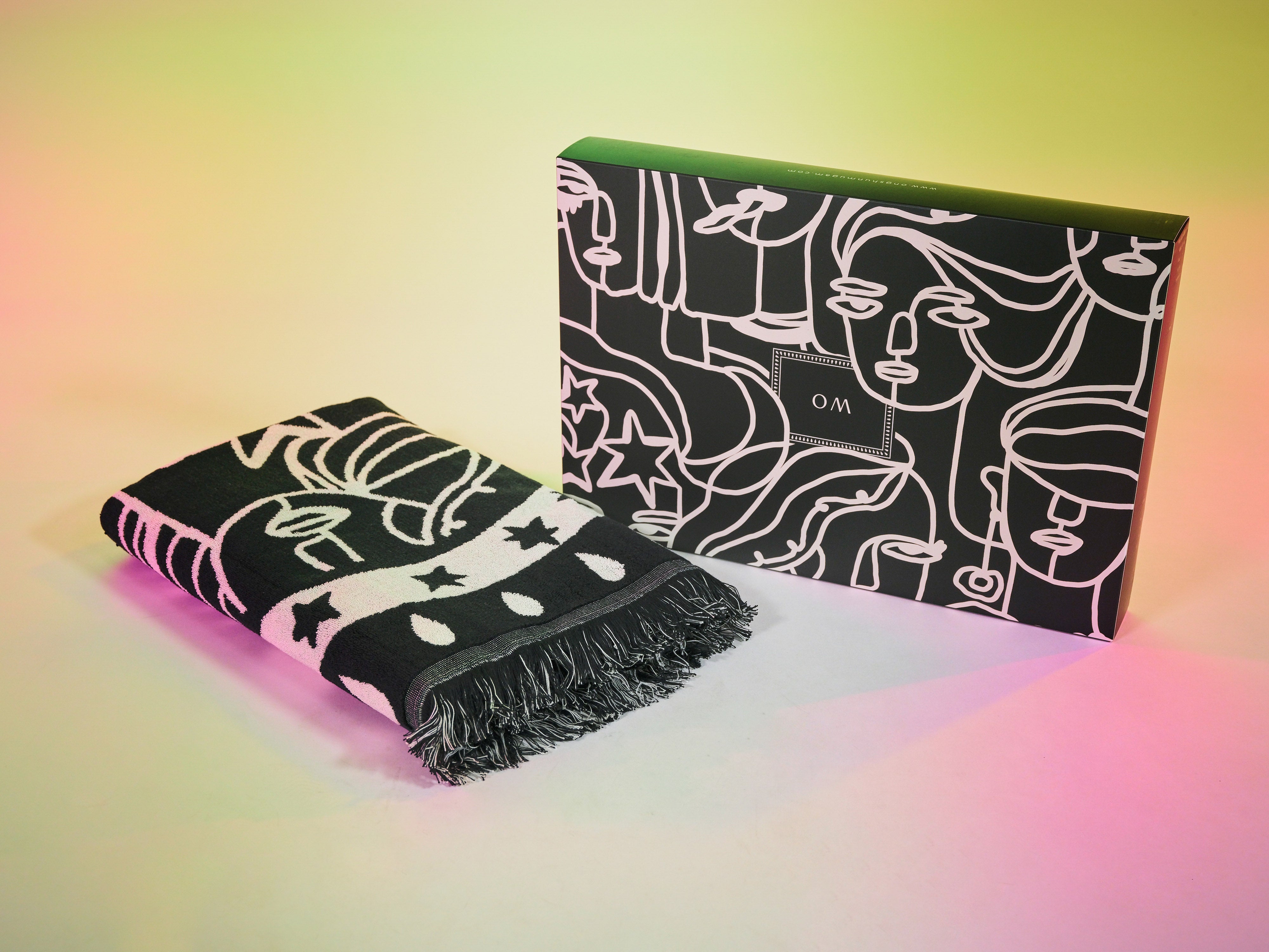 Black Stars In Her Eyes Towel