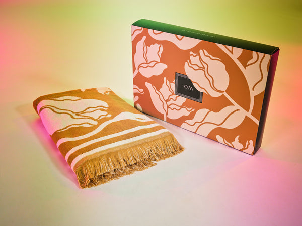 Teh Tarik Tulips Towel