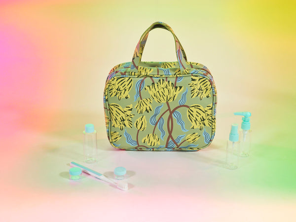 Yellow Tulips Toiletry Case