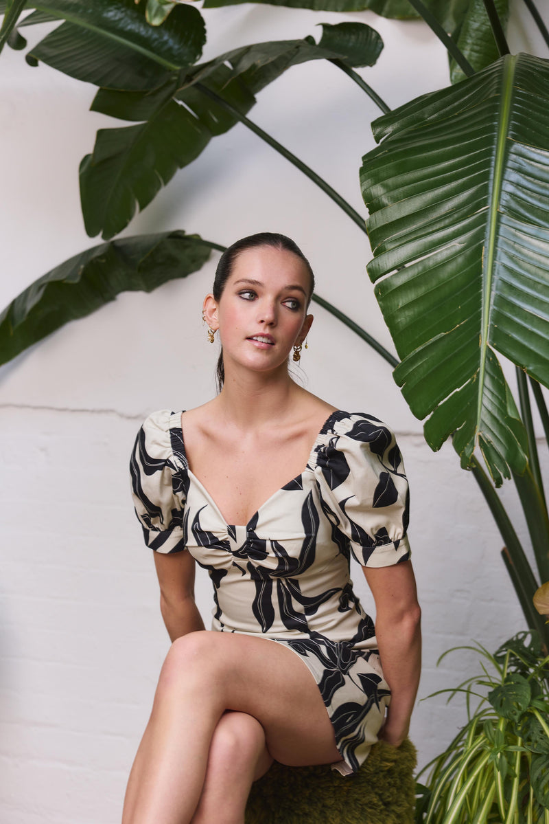 Black Leaves Dress