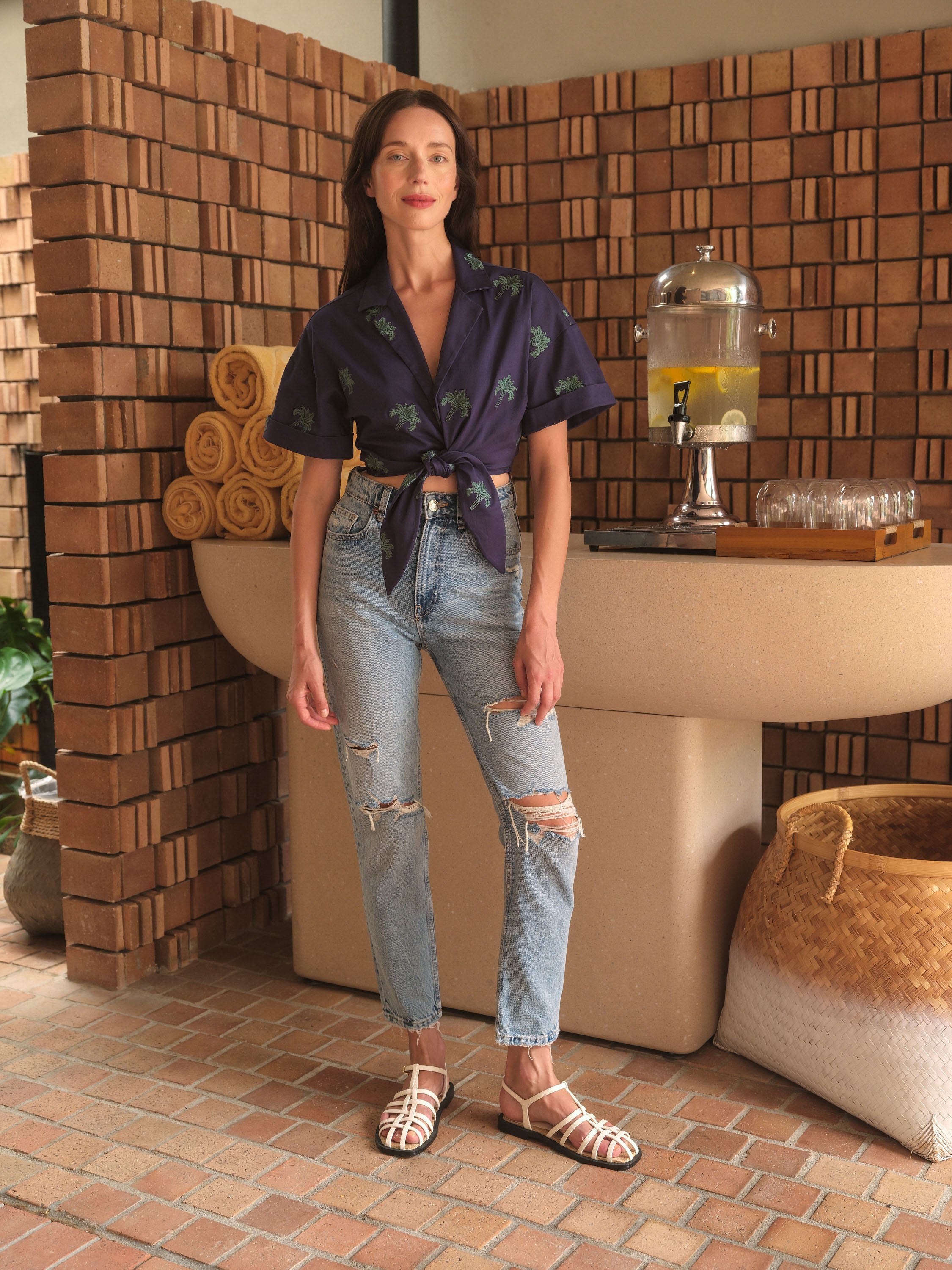 Blue Palm Shirt