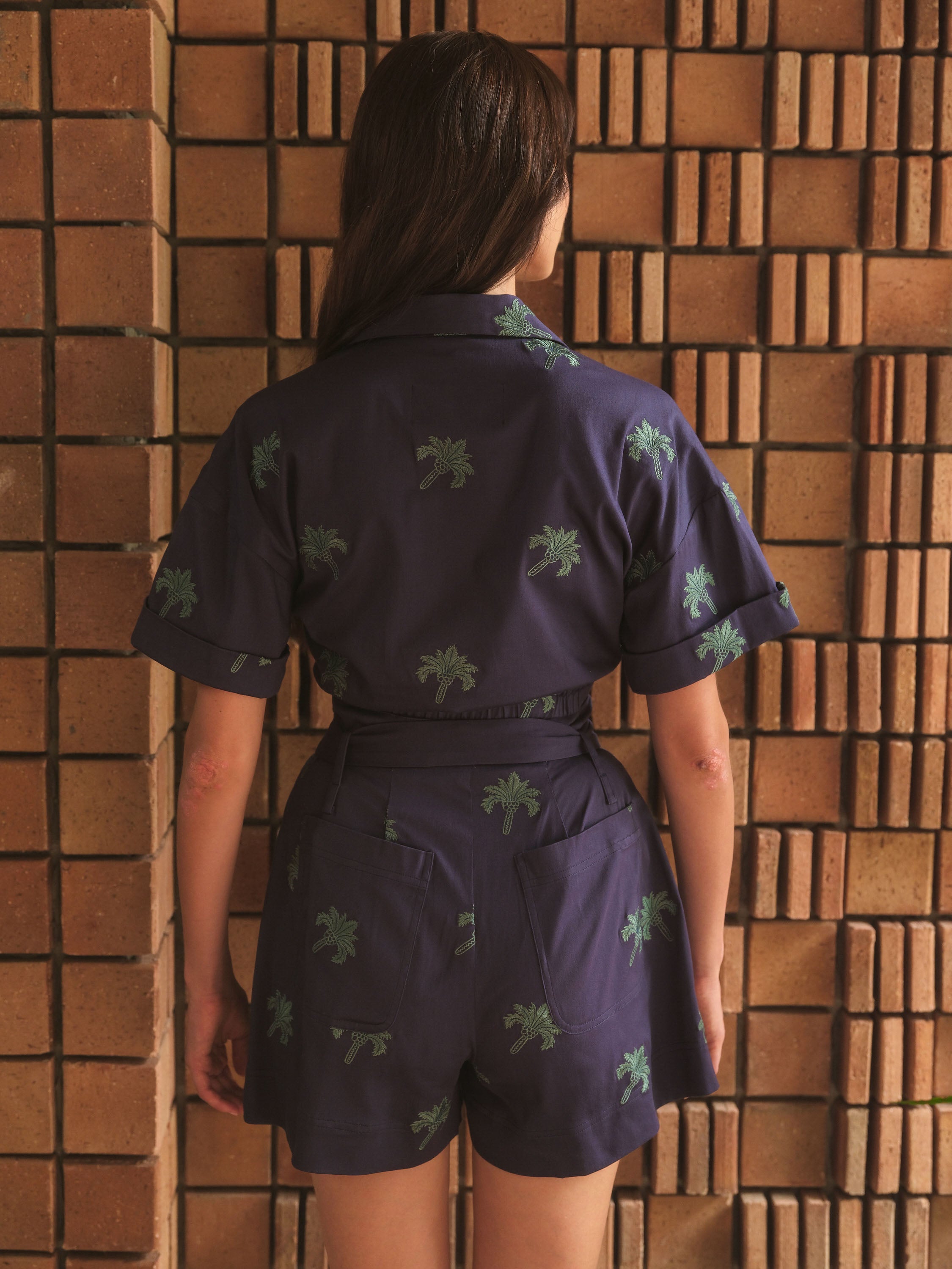 Blue Palm Shirt