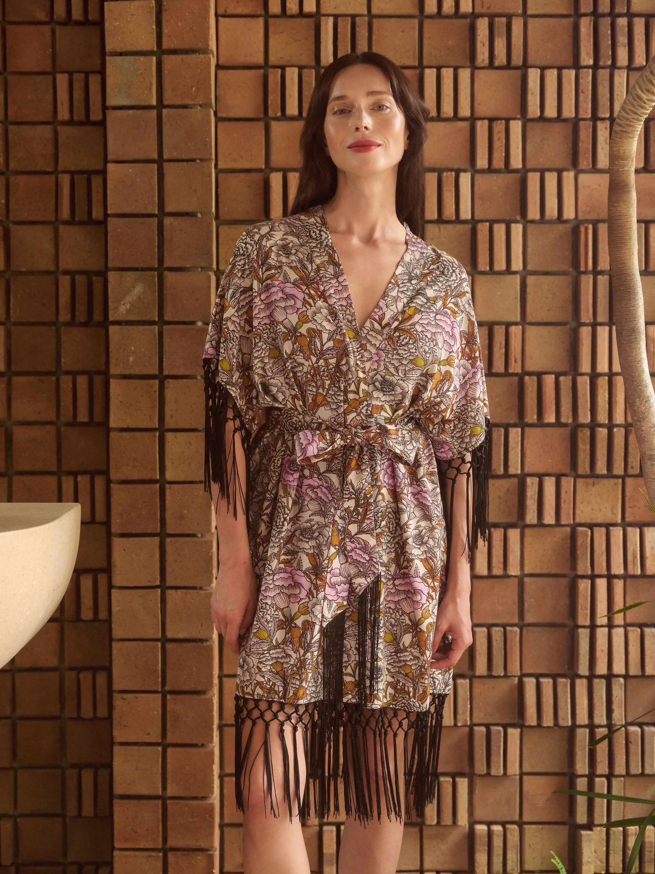 Vintage Peony Kaftan