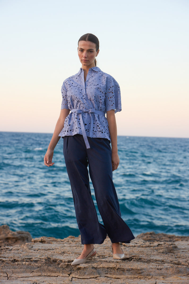 Porto Ercole Navy Pants
