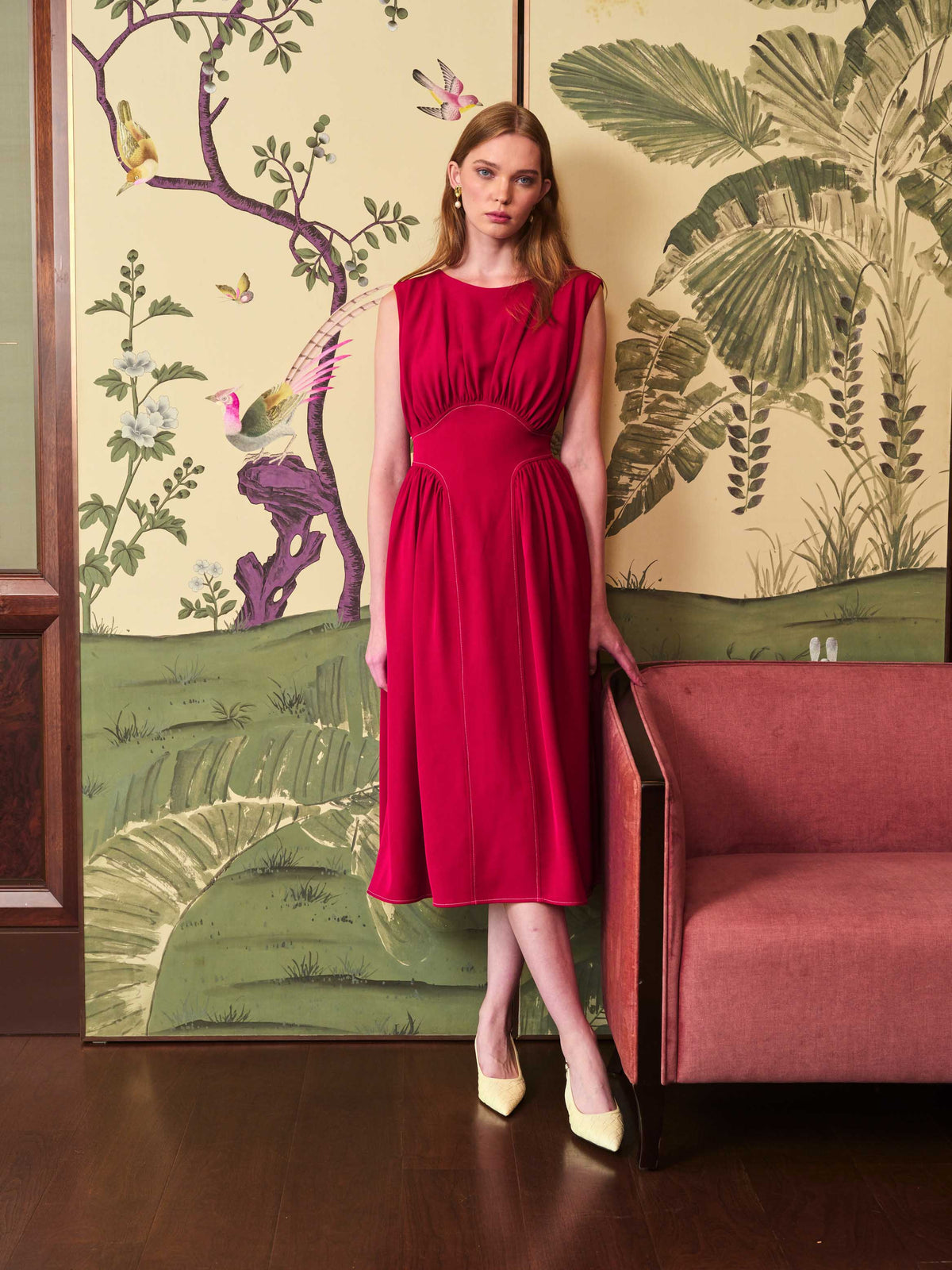 Fountain Red Dress