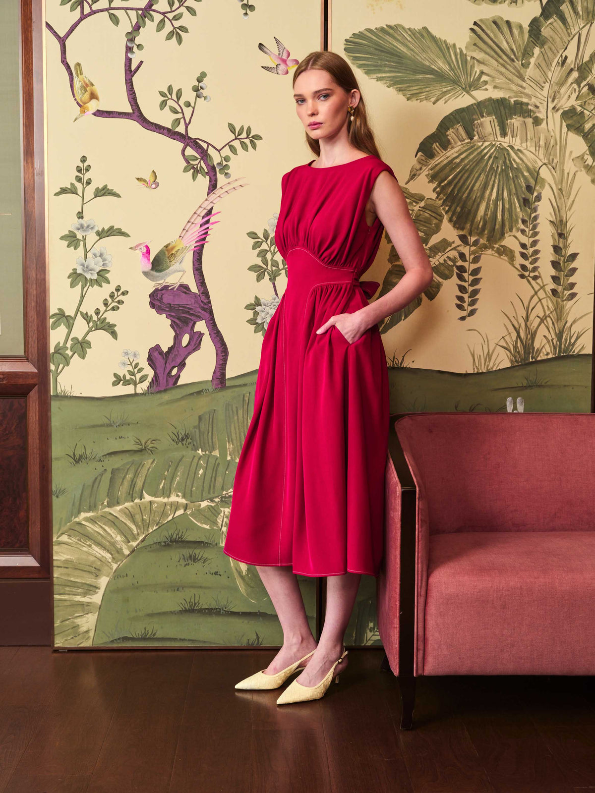 Fountain Red Dress
