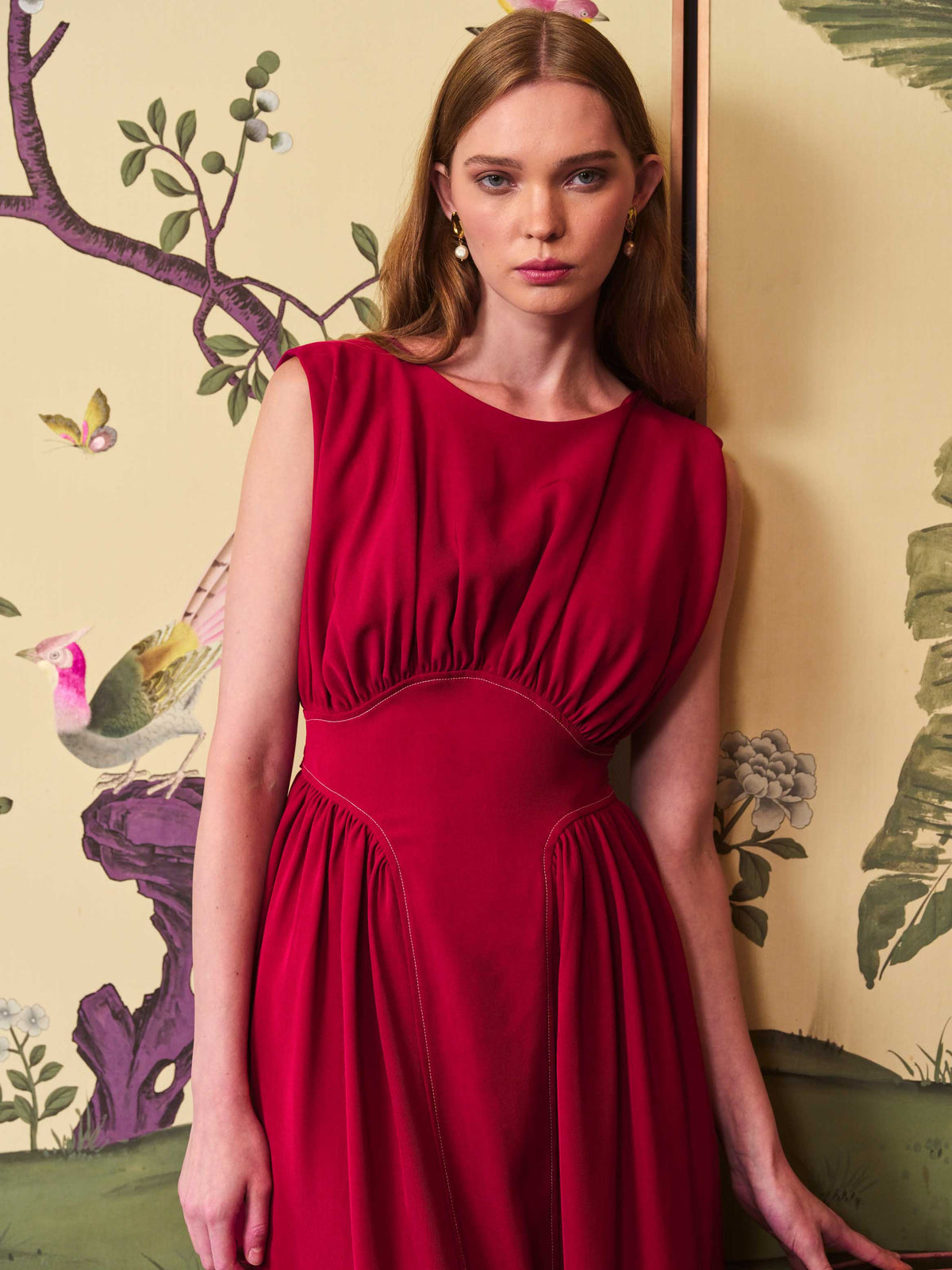 Fountain Red Dress