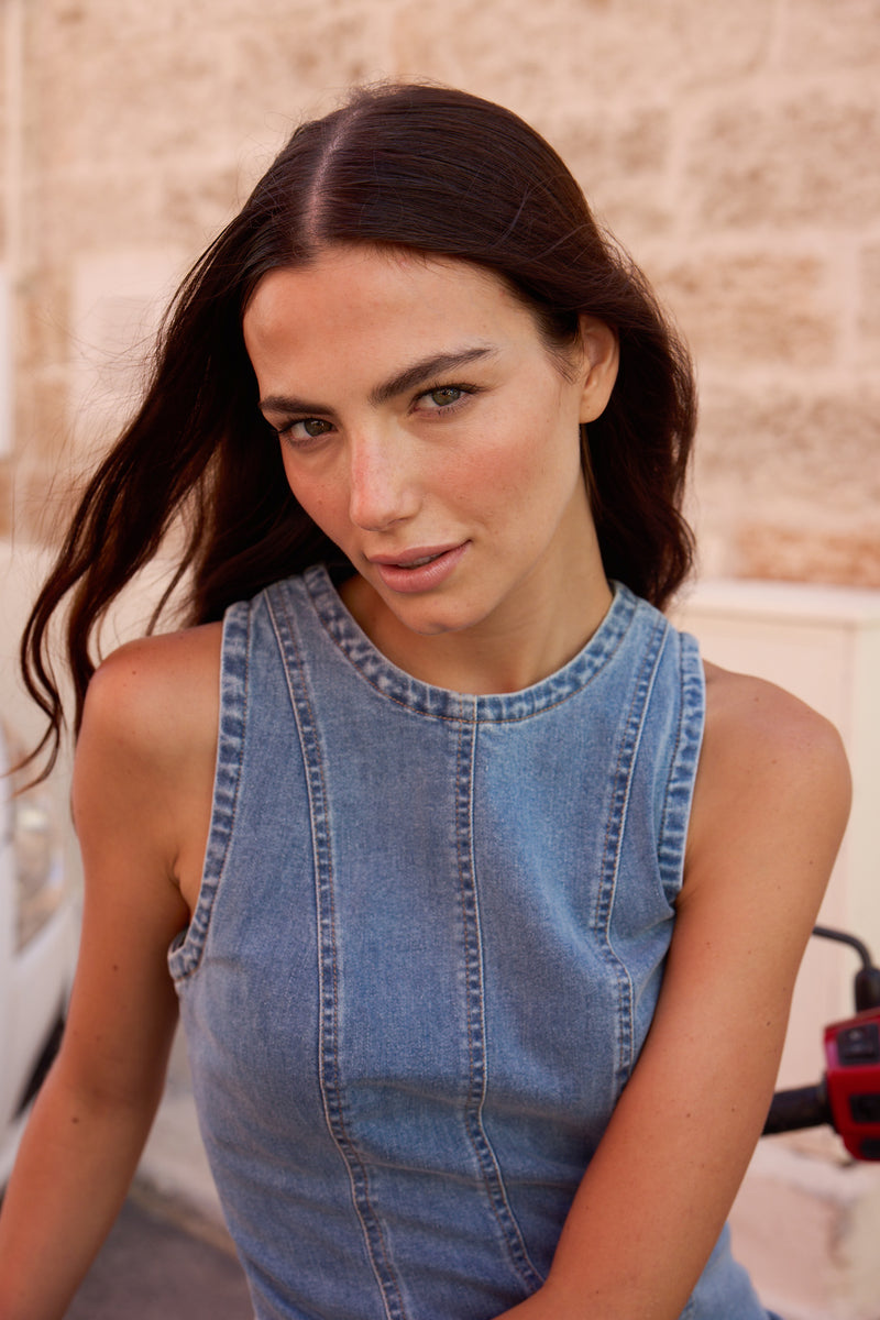 Rome Light Denim Dress