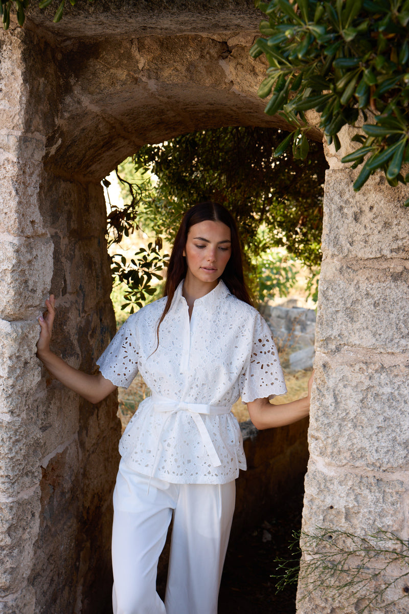 Porto Ercole Off White Pants