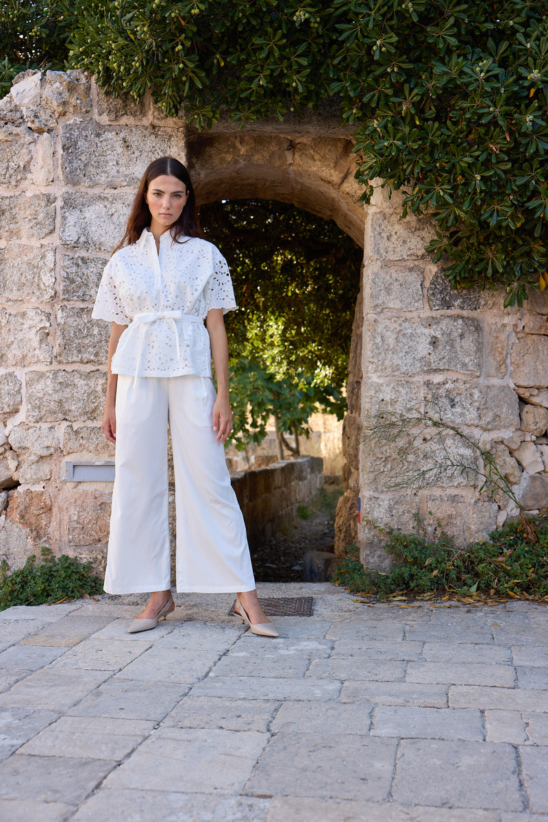 Porto Ercole Off White Pants