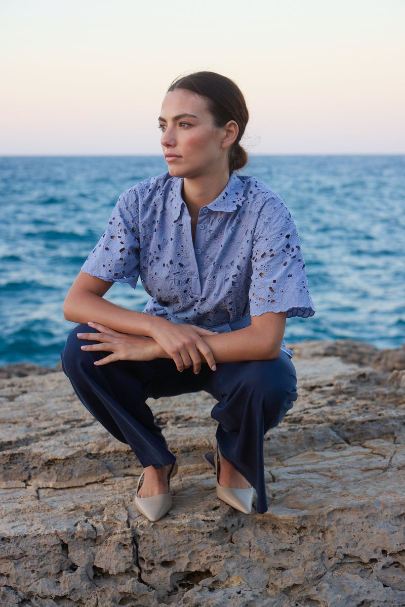 Porto Ercole Navy Pants