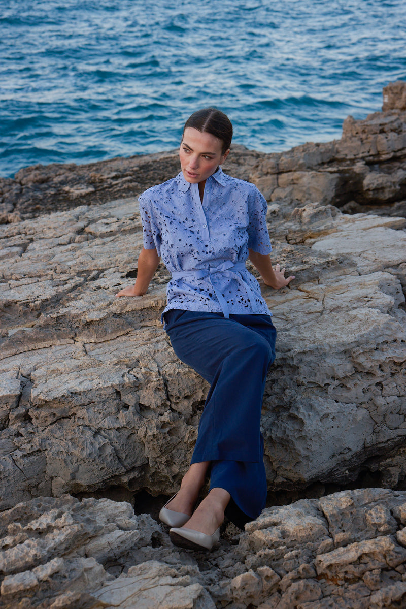 Porto Ercole Navy Pants