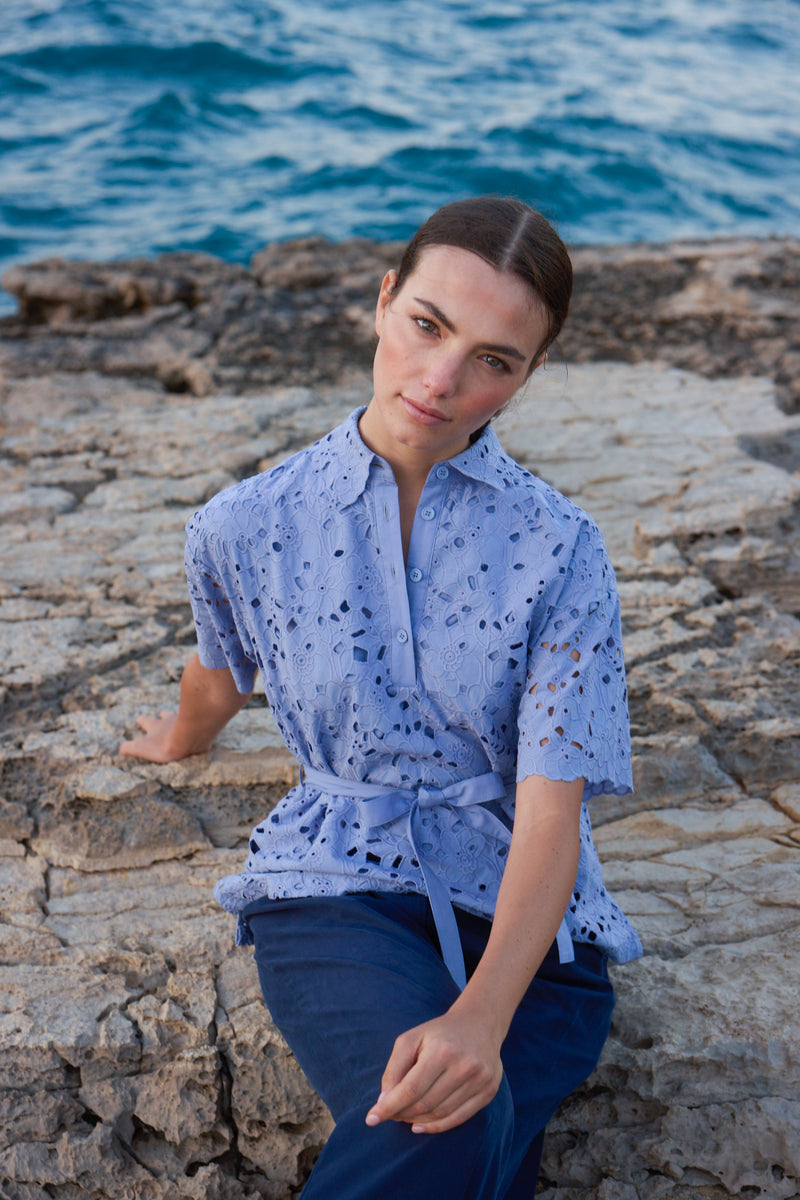 Puglia Periwinkle Shirt