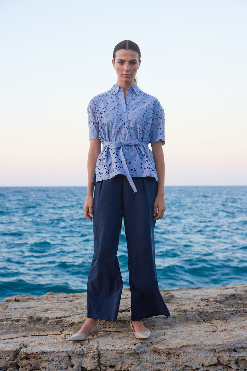 Porto Ercole Navy Pants