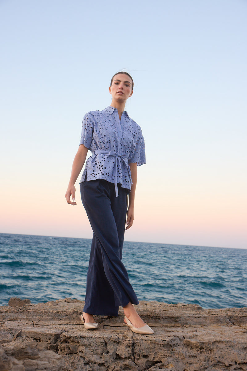 Porto Ercole Navy Pants
