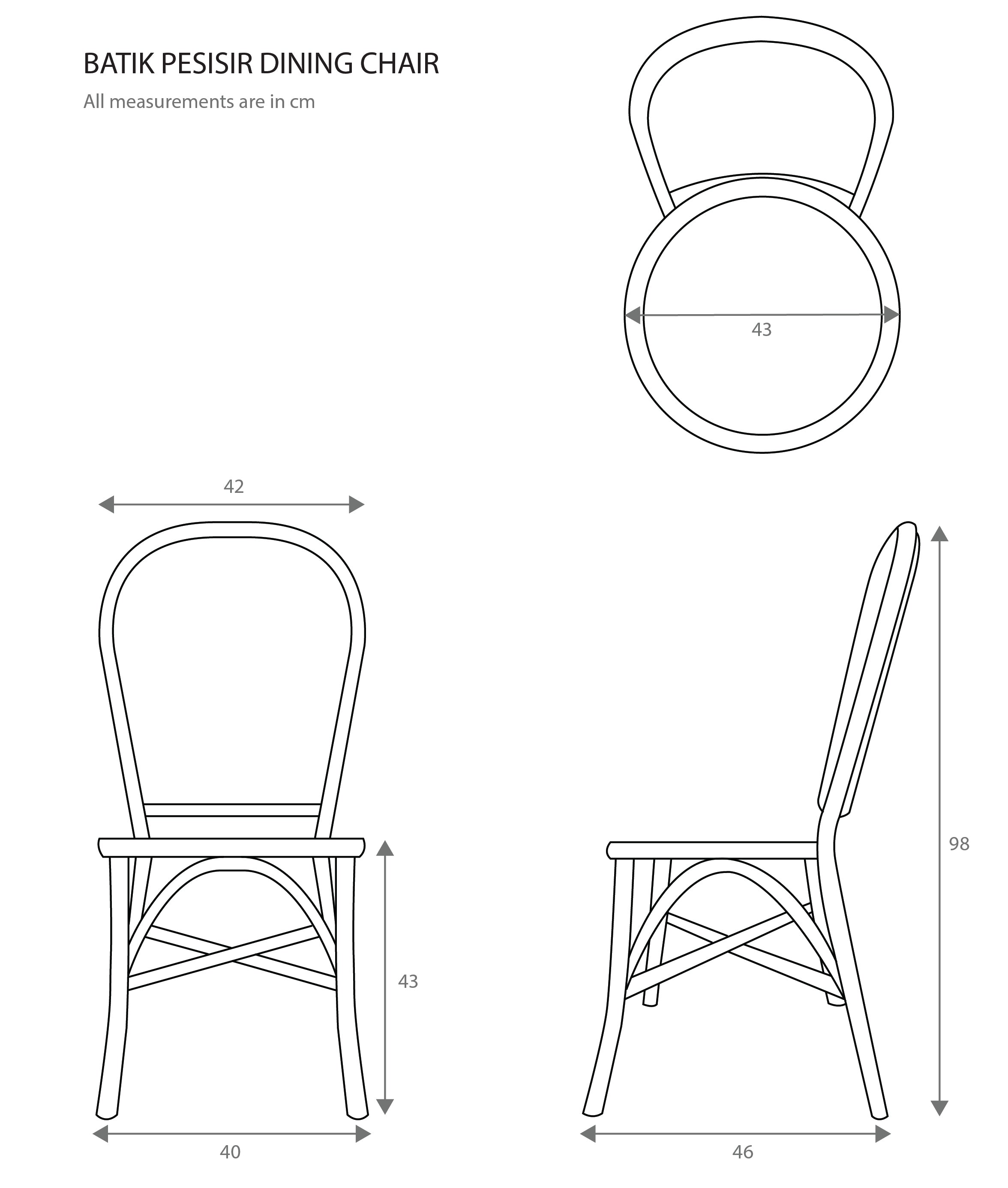 Batik Pesisir Dining Chair