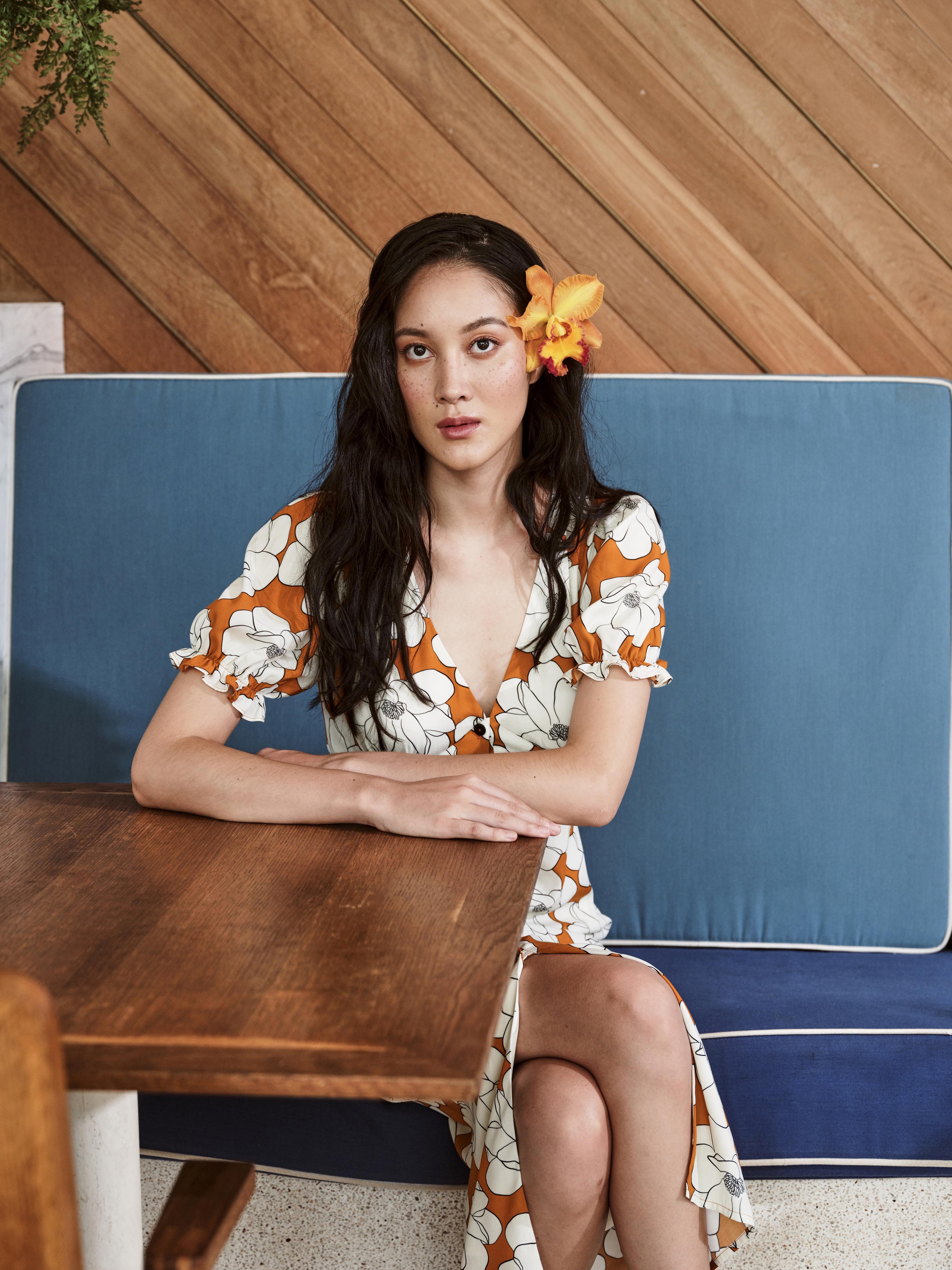 Yellow Peony Dress