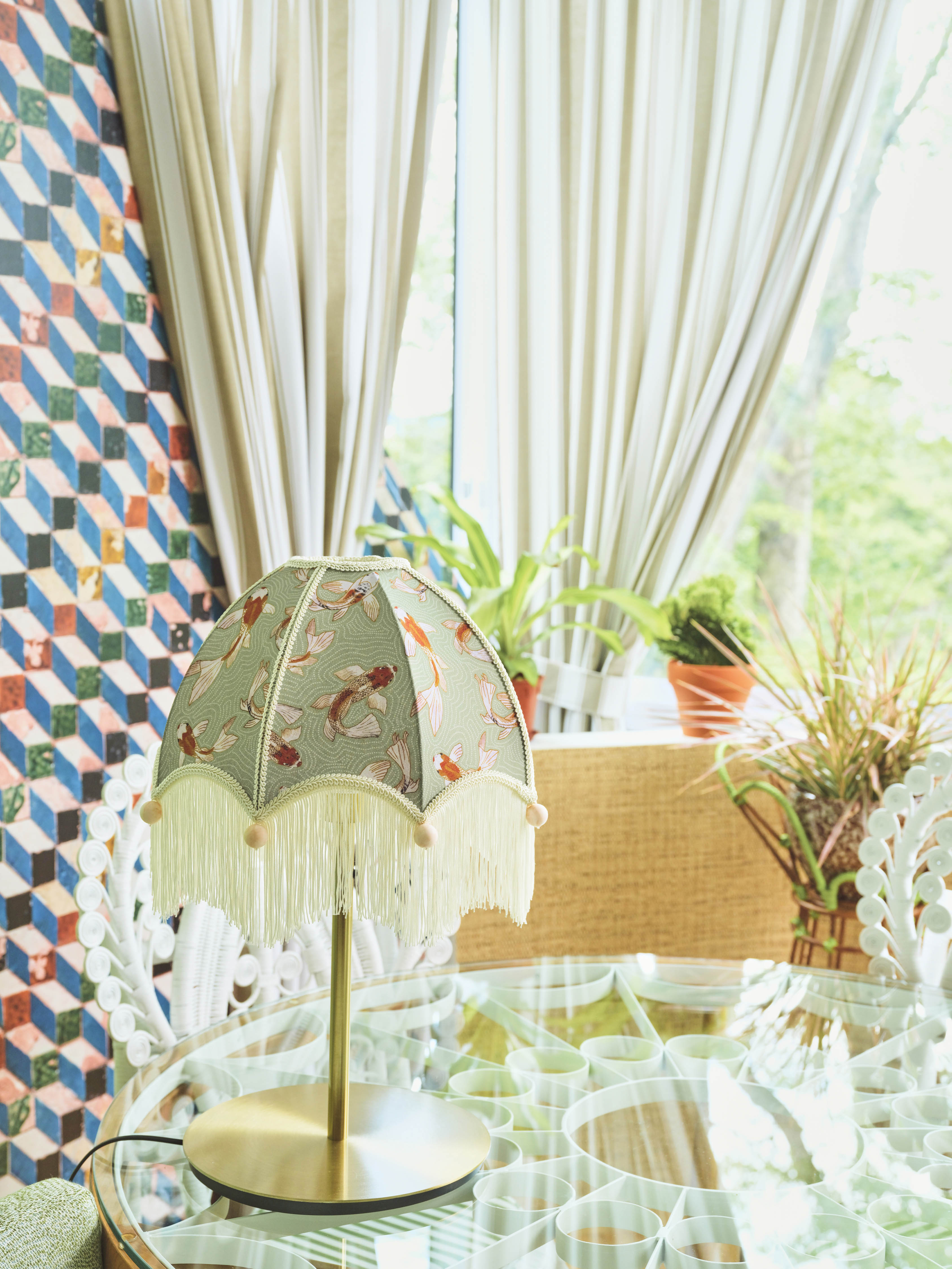 Green Koi Lampshade