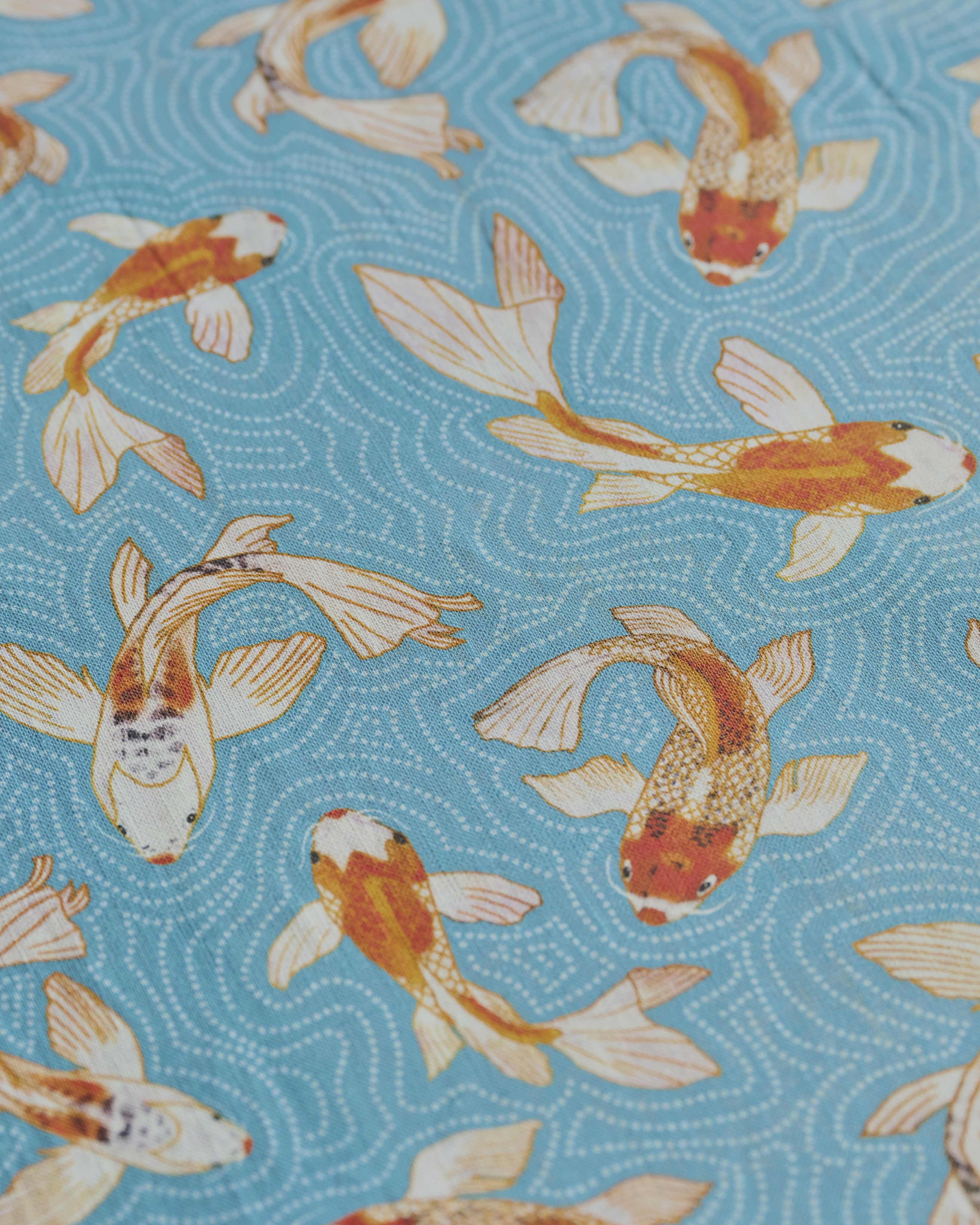 Blue Koi Tablecloth (Rectangle)